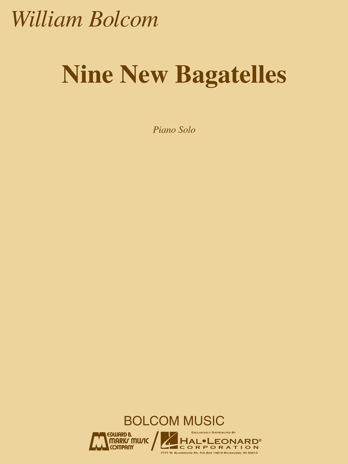 William Bolcom: Nine New Bagatelles