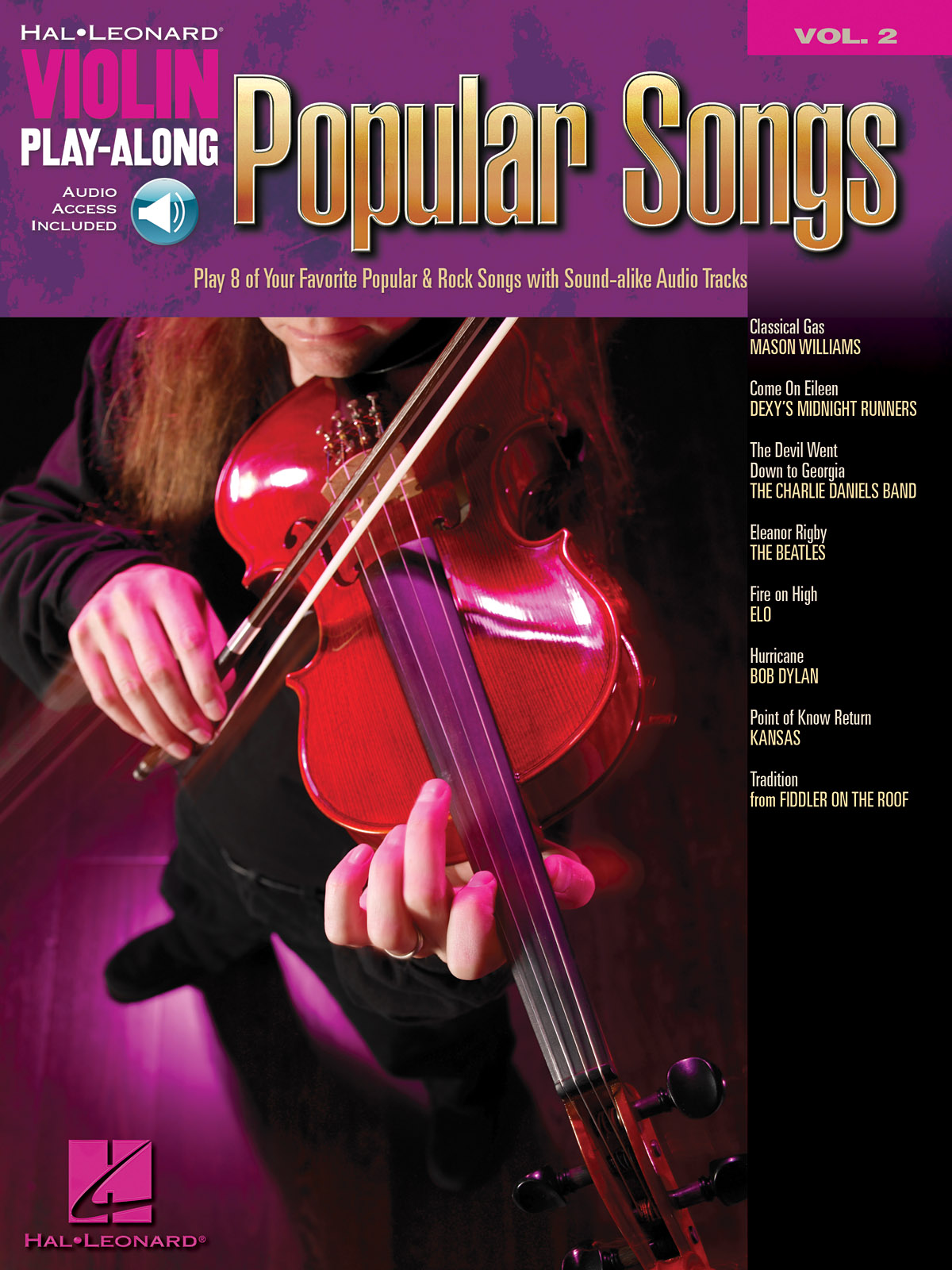 Violin Play-Along Volume 2: Popular Songs
