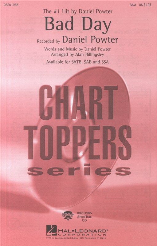 Daniel Powter: Bad Day (SSA)