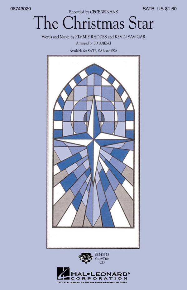 Kimmie Rhodes/Kevin Savigar: The Christmas Star (SATB)