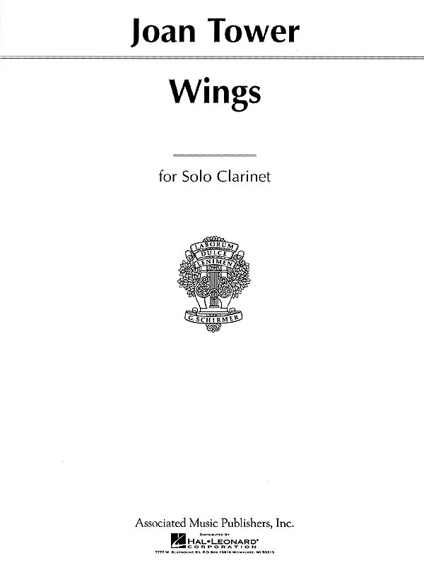 Joan Tower: Wings (Solo Clarinet or Bass Clarinet)