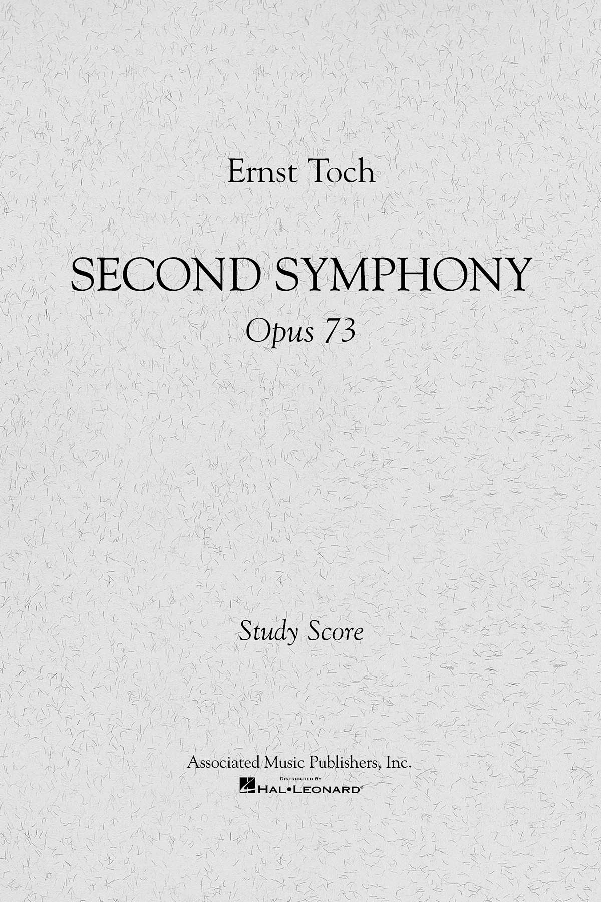 Ernst Toch: Second Symphony Op.73 (Study Score)