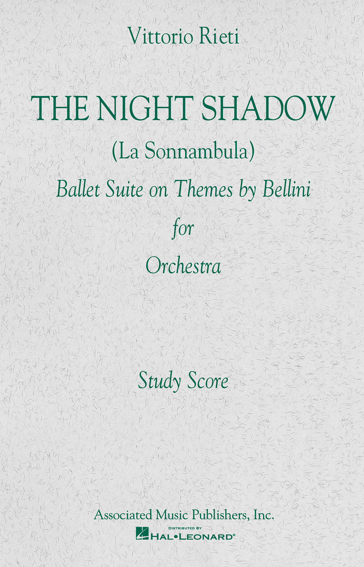Vittorio Rieti: The Night Shadow (Ballet Study Score)