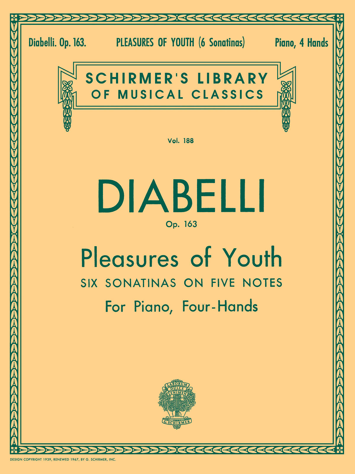 Anton Diabelli: Pleasures Of Youth (Jugendfreuden) Op.163