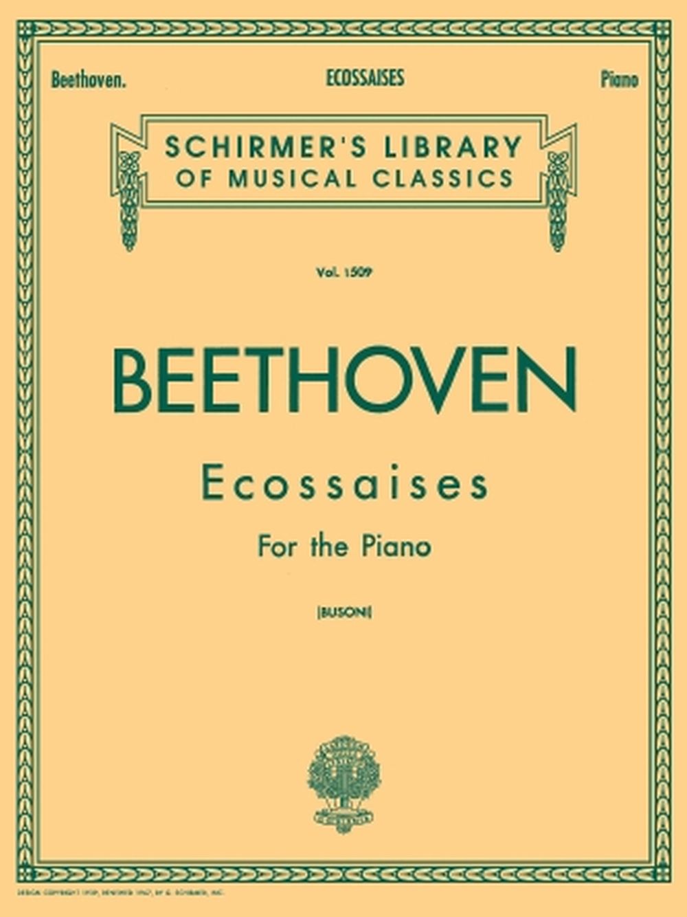 Ludwig Van Beethoven: Ecossaises For The Piano