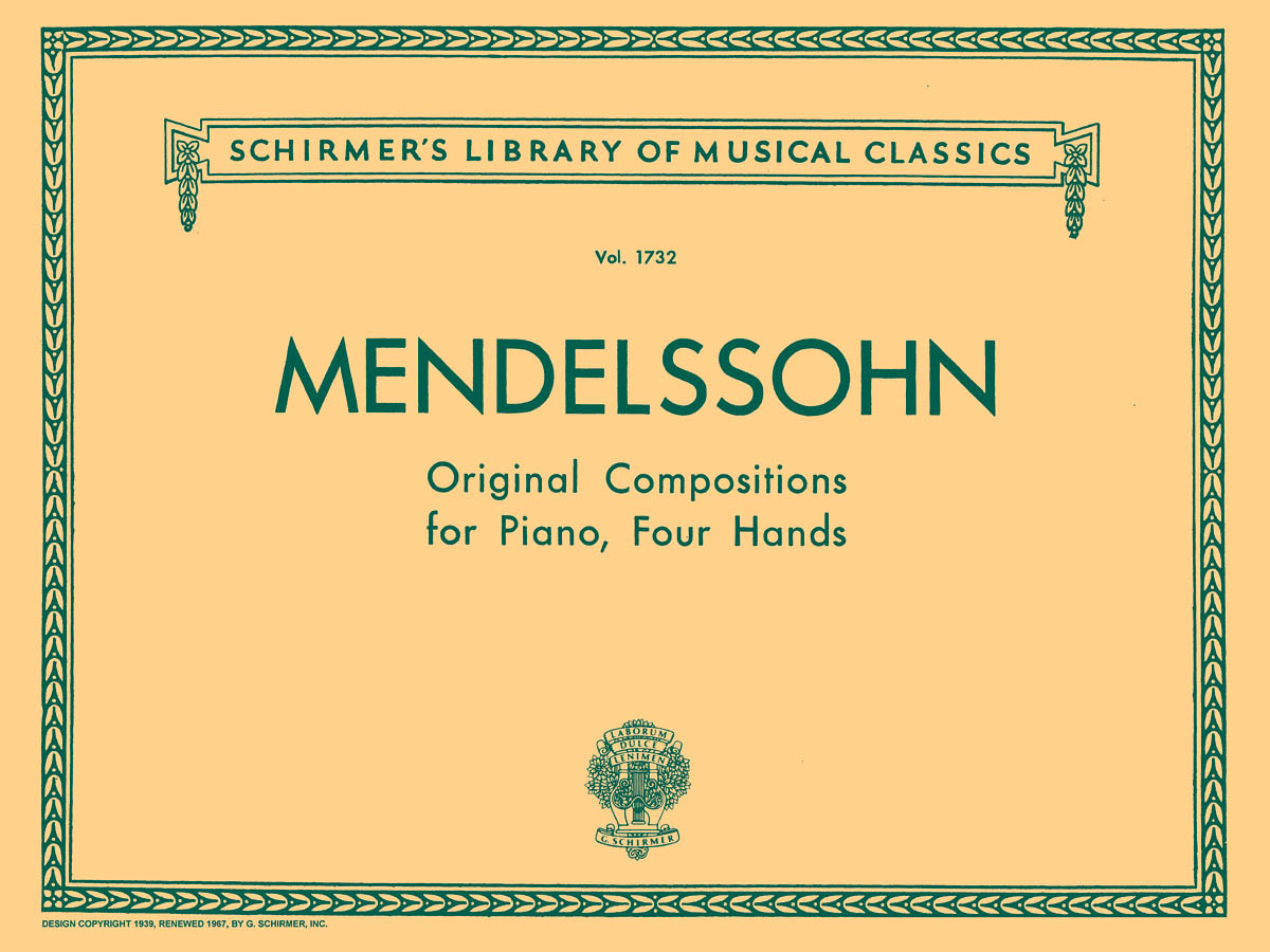 Felix Mendelssohn: Original Compositions For Piano Duet