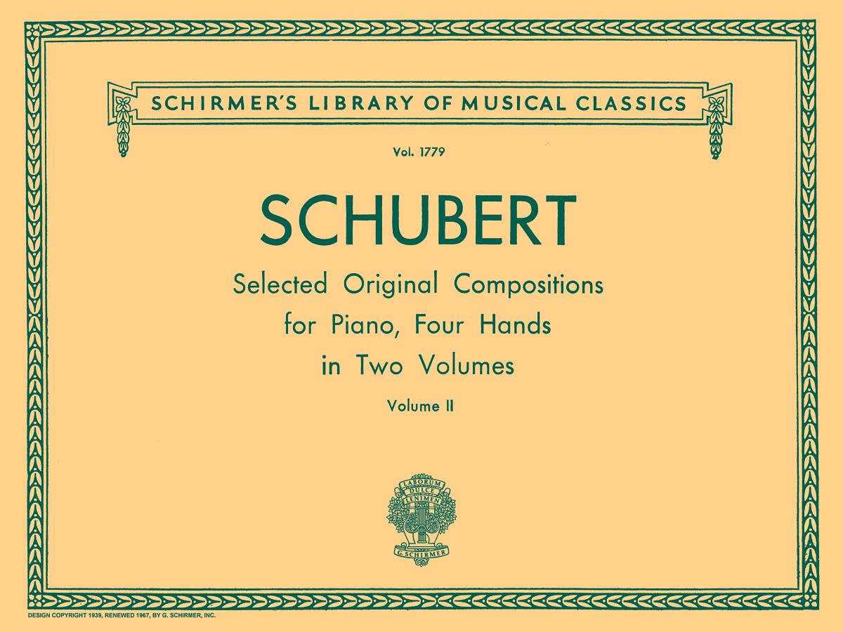 Franz Schubert: Selected Original Compositions For Piano Duet Volume II