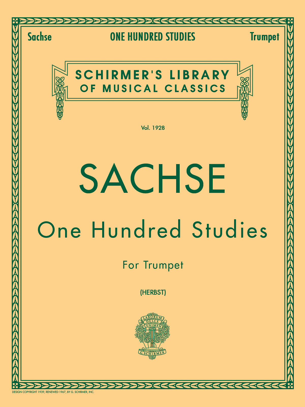 Ernst Sachse: 100 Studies For Trumpet Solo