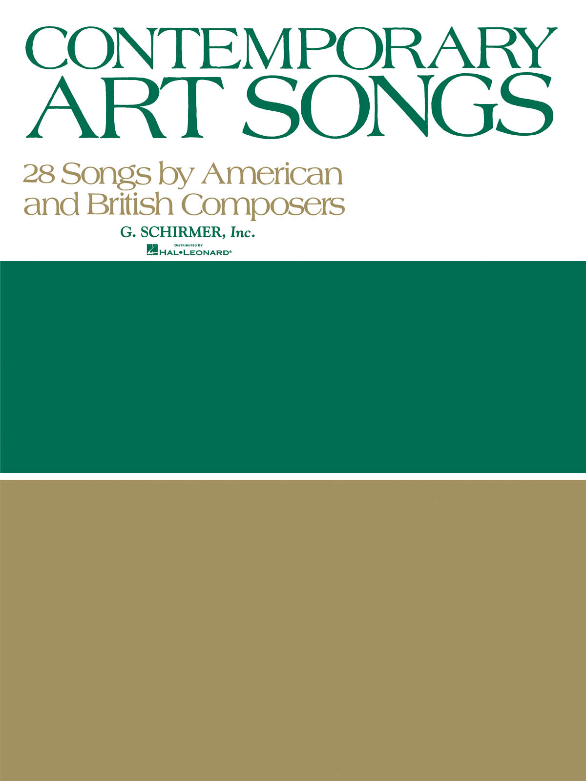 Contemporary Art Songs: 28 Songs By American And British Composers