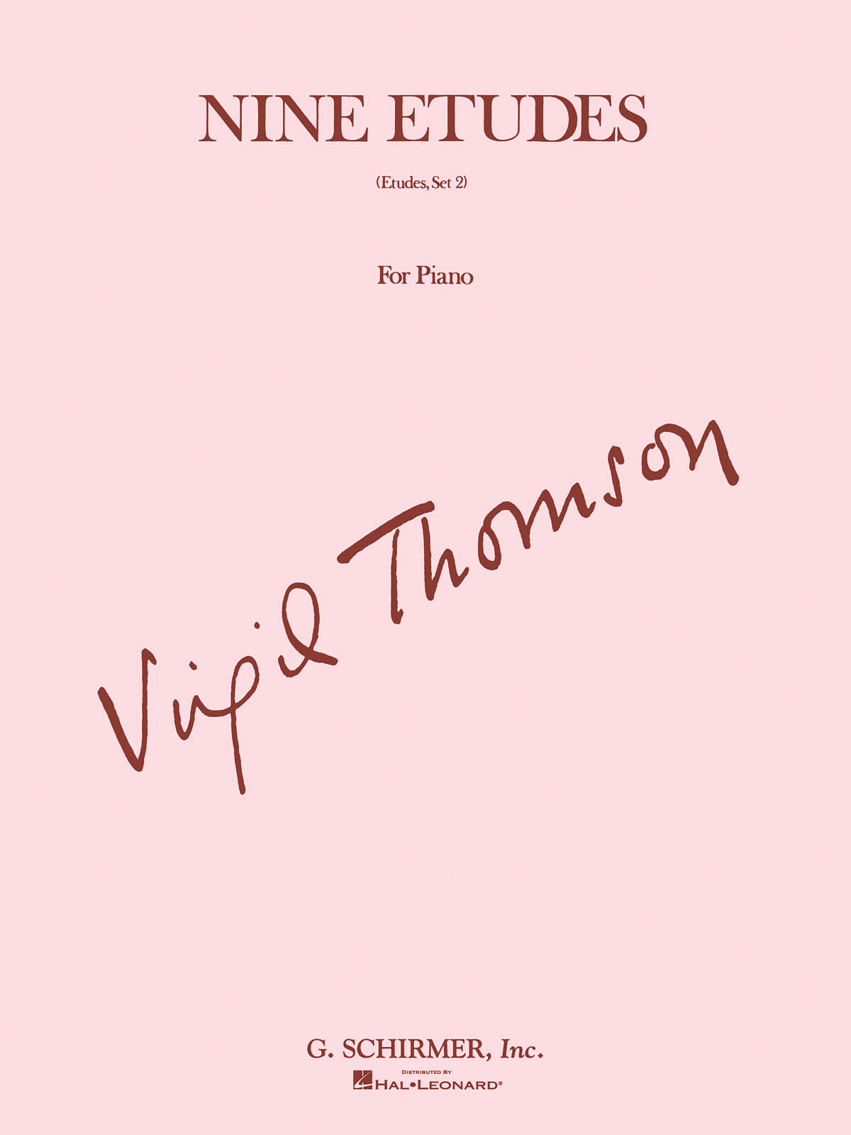Virgil Thomson: Nine Etudes For Piano Set Two