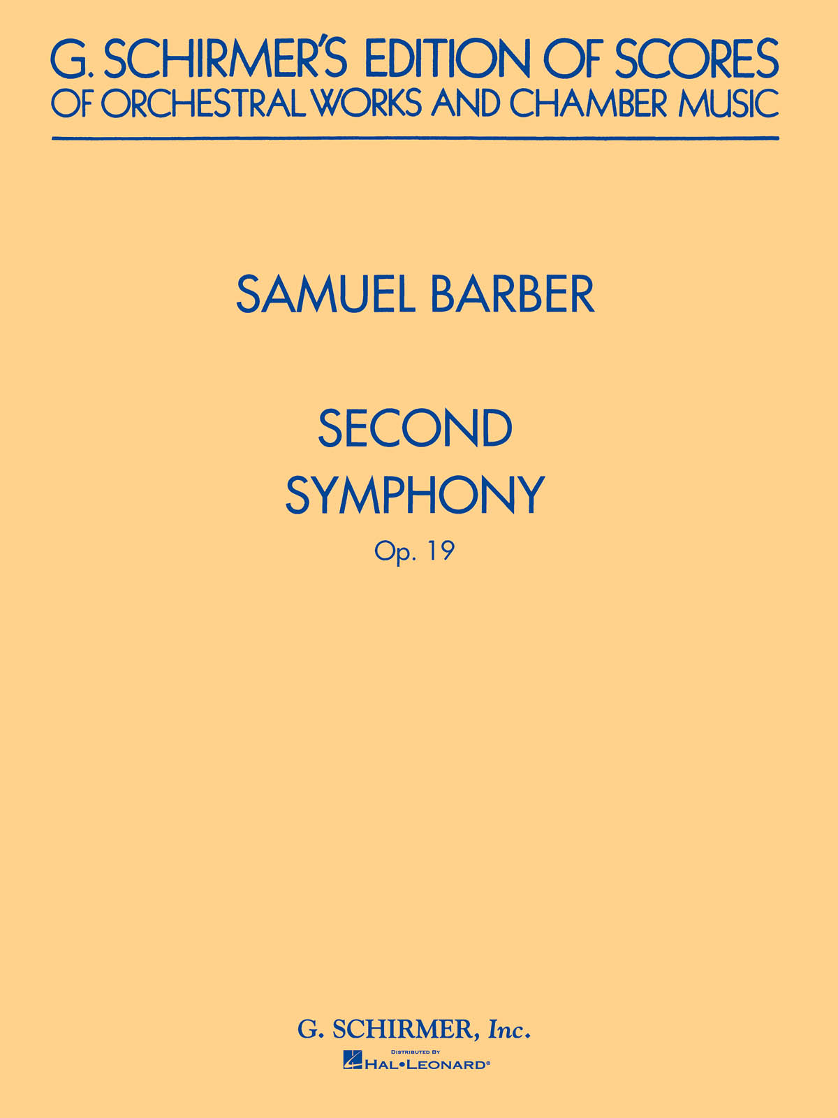Samuel Barber: Symphony No.2 Op.19 (Study Score)