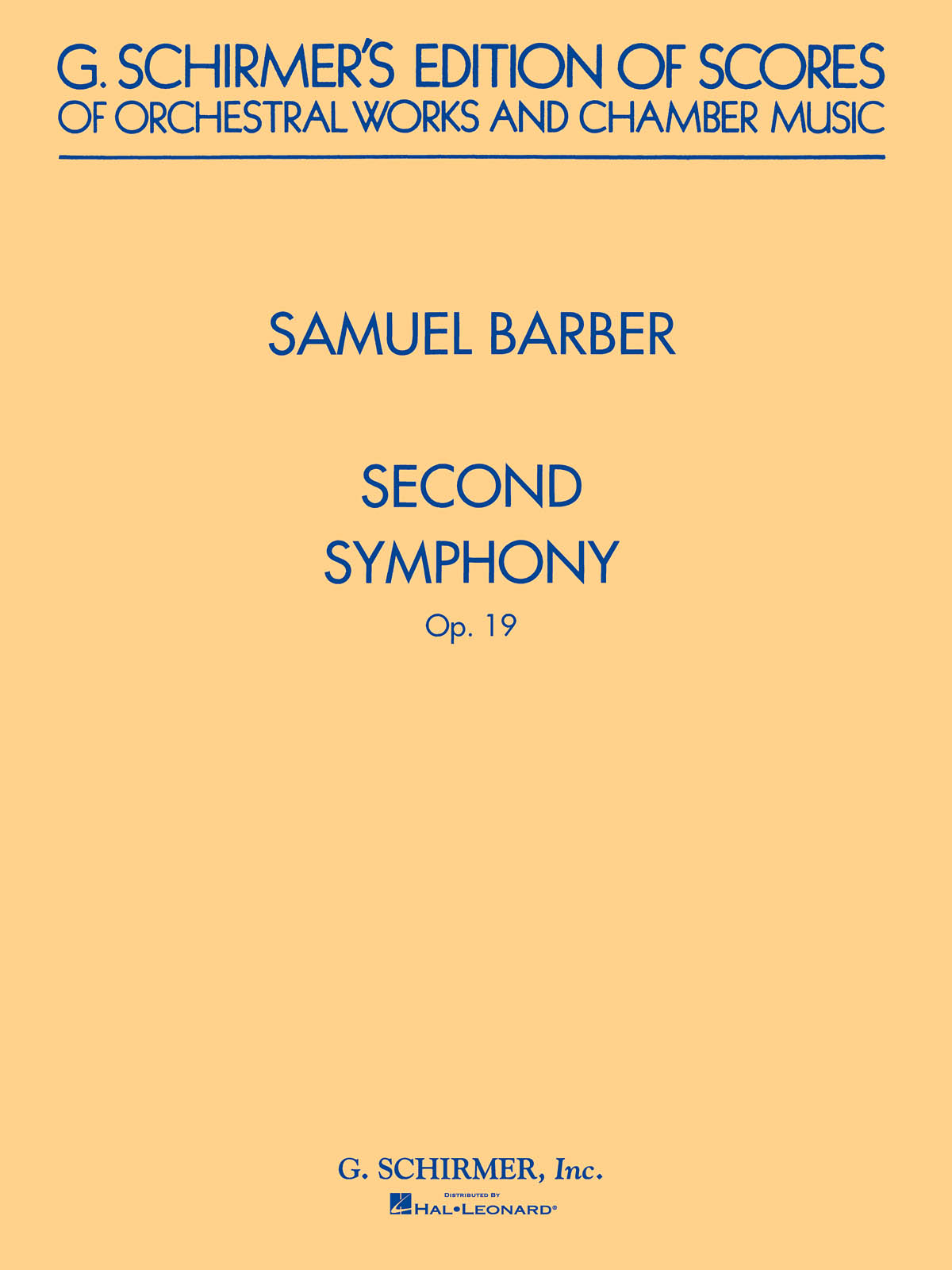 Samuel Barber: Symphony No.2 Op.19 (Study Score)