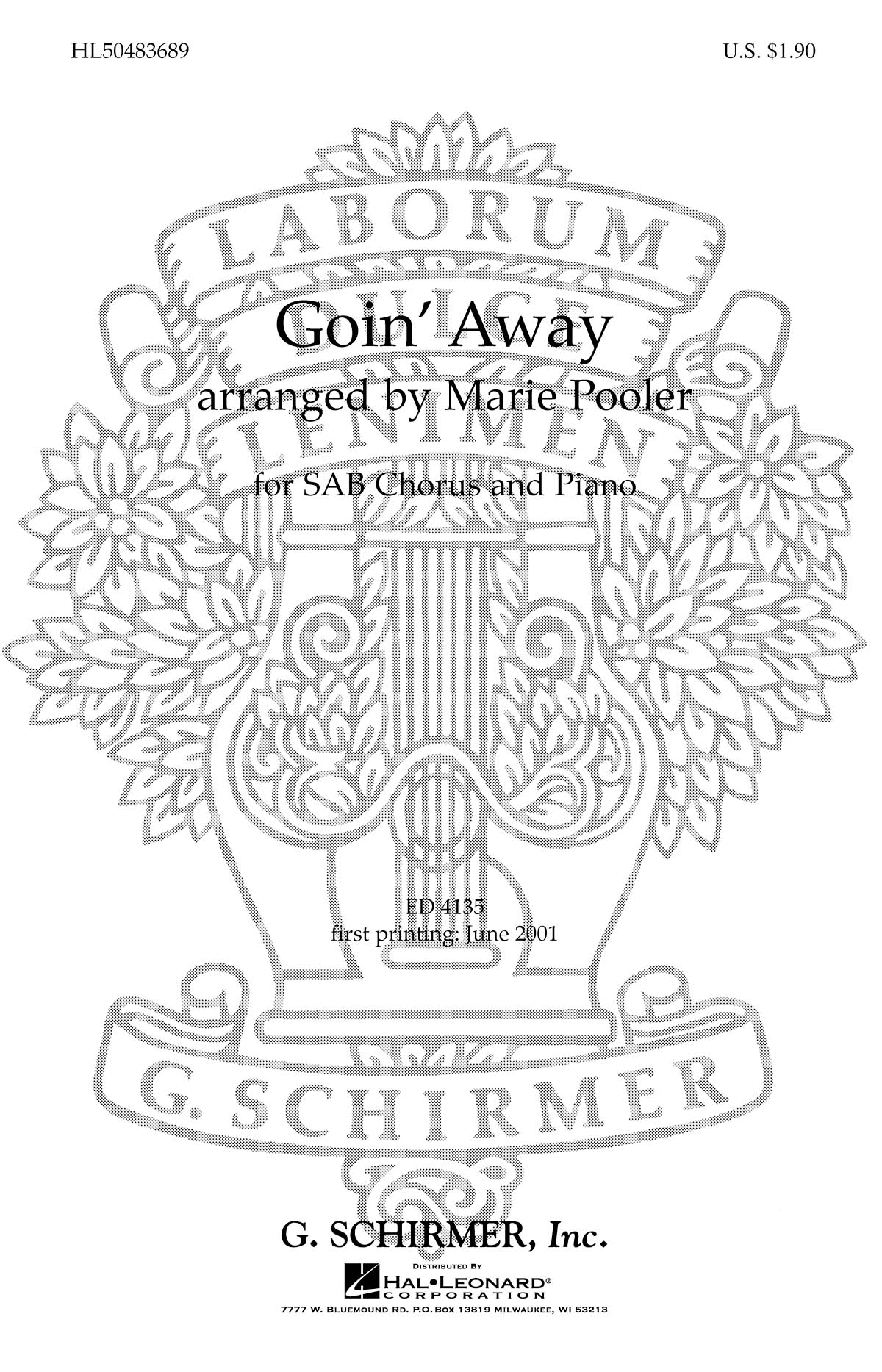 Marie Pooler: Goin' Away (SAB)