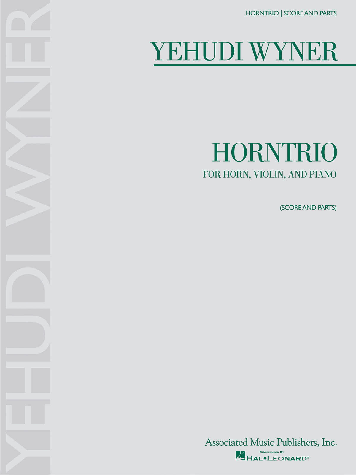 Yehudi Wyner: Horntrio