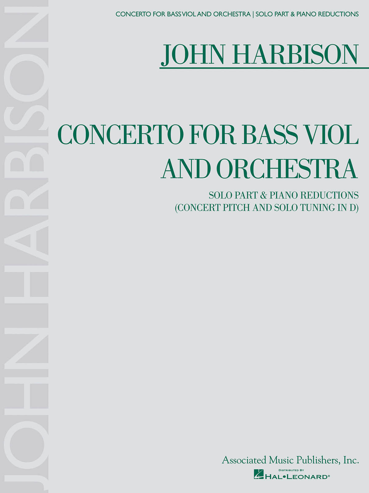 John Harbison: Concerto for Bass Viol