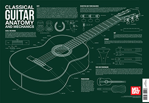 Classical Guitar Anatomy And Mechanics Wall Chart