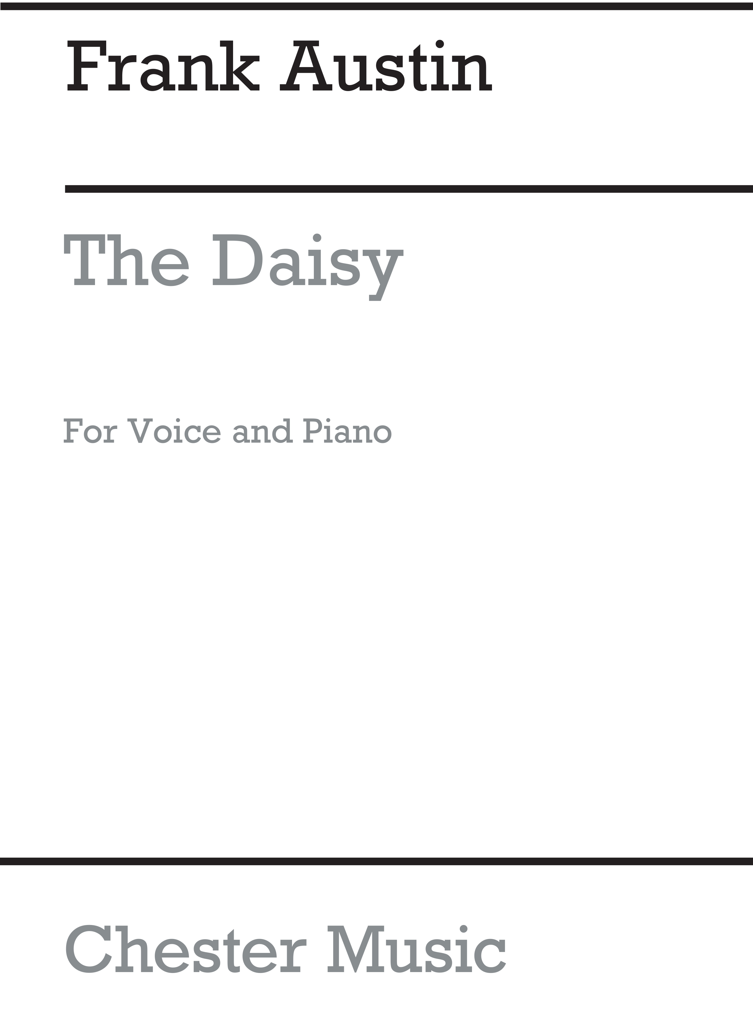 Austin: The Daisy (Voice And Piano)