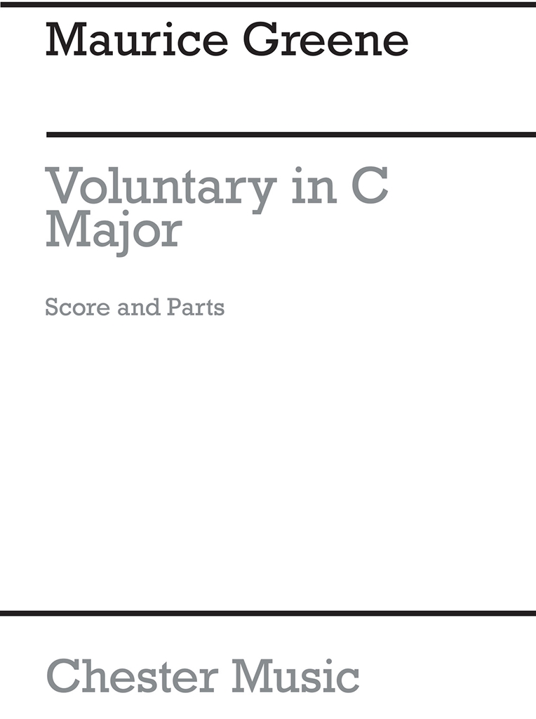 Greene: Voluntary In C Major (Score and Parts)