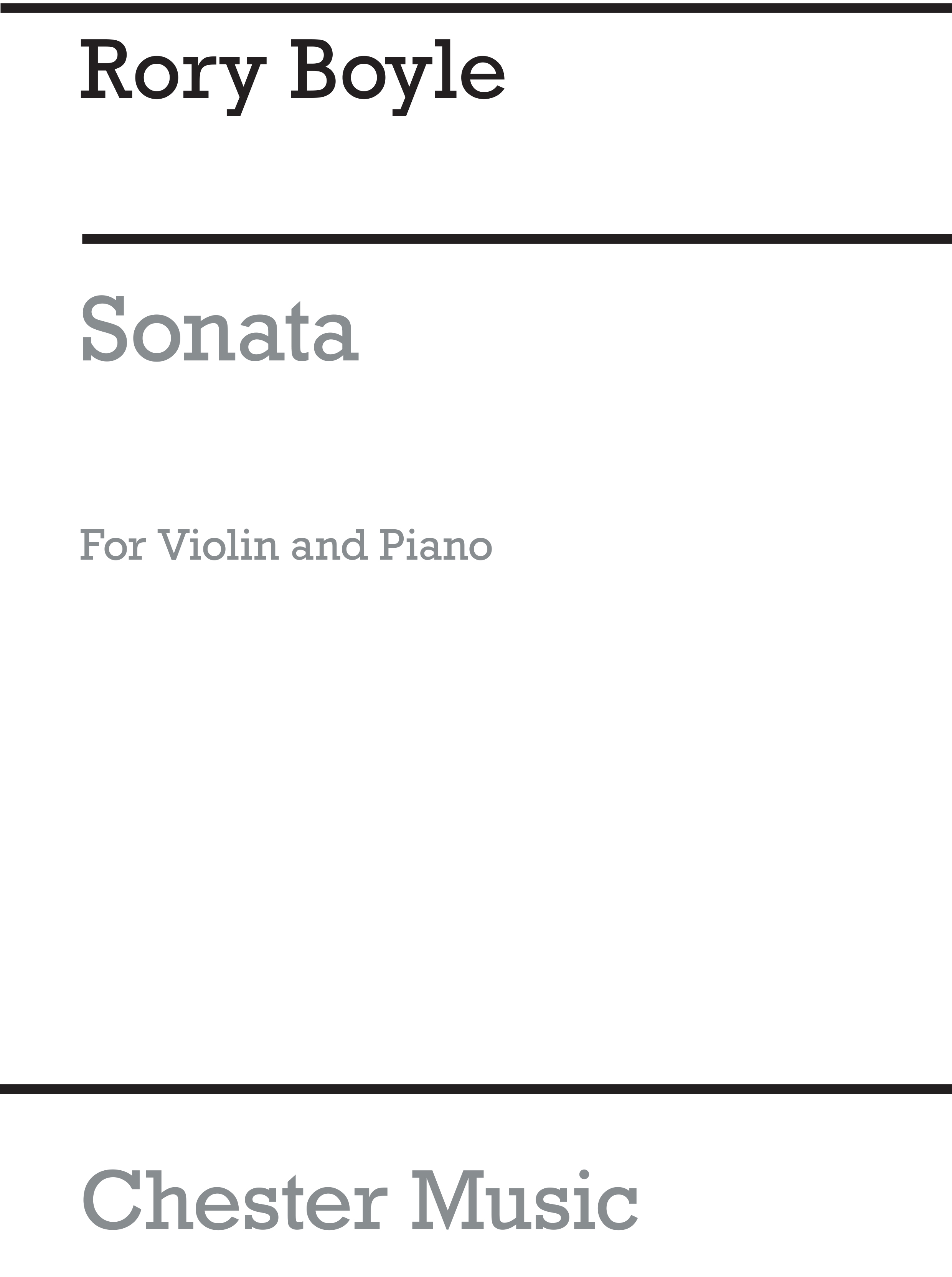 Boyle: Sonata For Violin And Piano