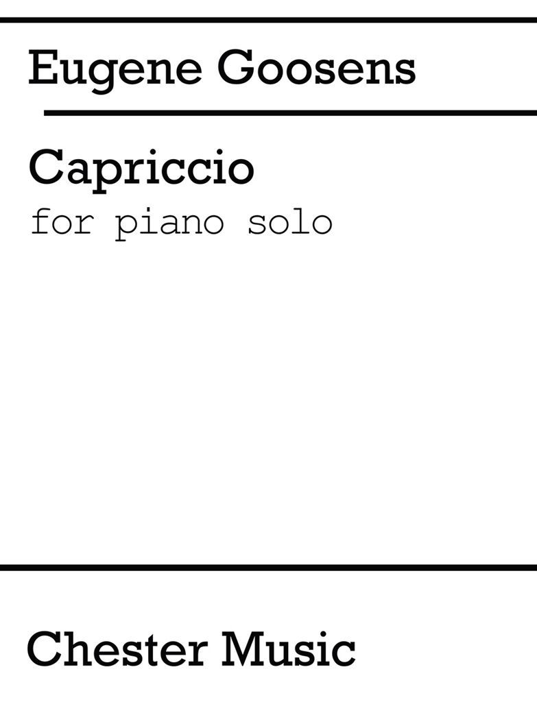 Goossens: Capriccio Piano Solo