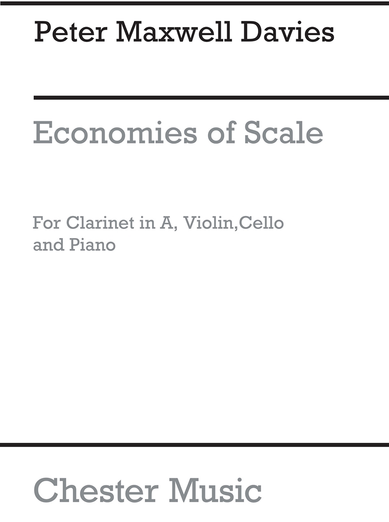 Peter Maxwell Davies: Economies Of Scale (Parts)