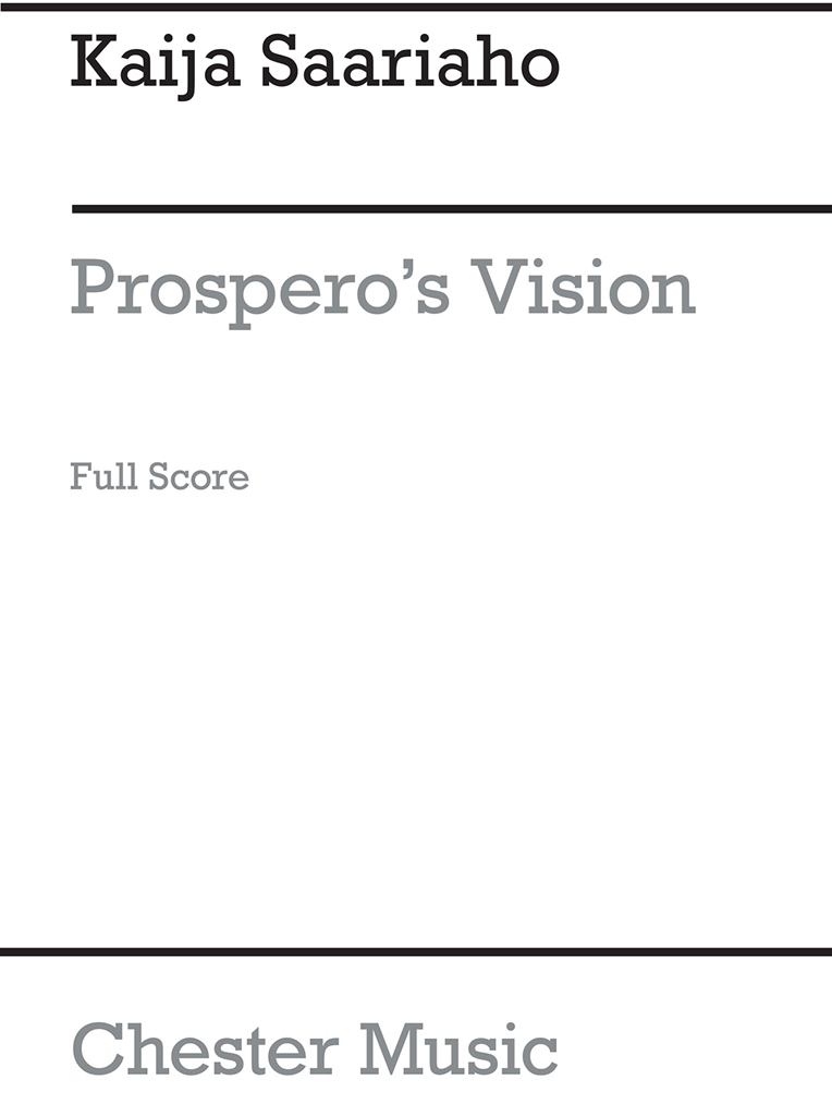 Kaija Saariaho: Prospero's Vision (Score)