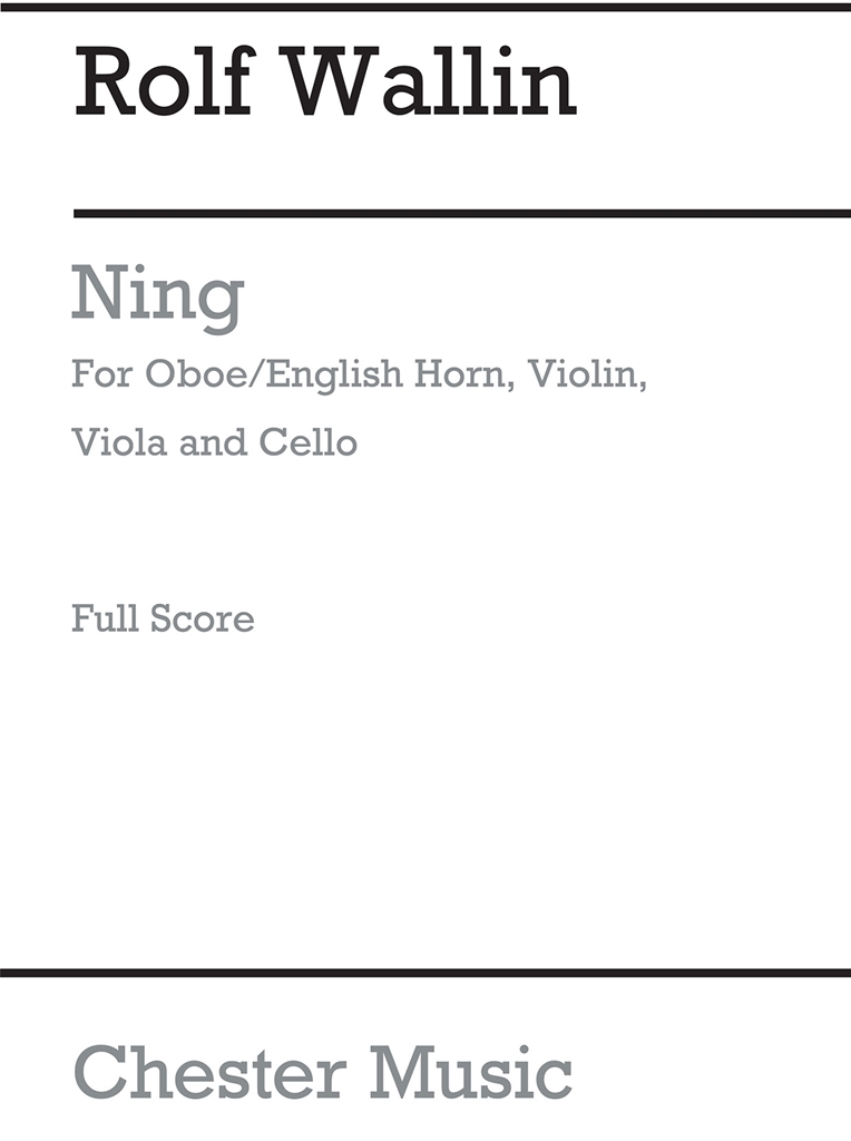 Rolf Wallin: ning (Score)