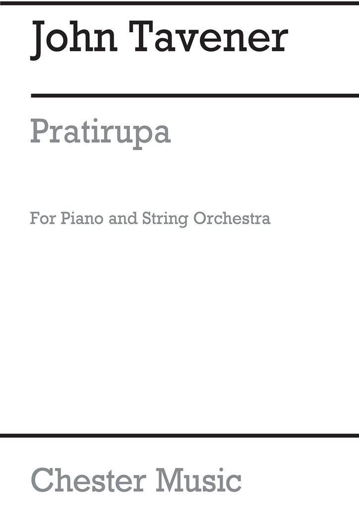 John Tavener: Pratirupa (Score) Piano/Strings