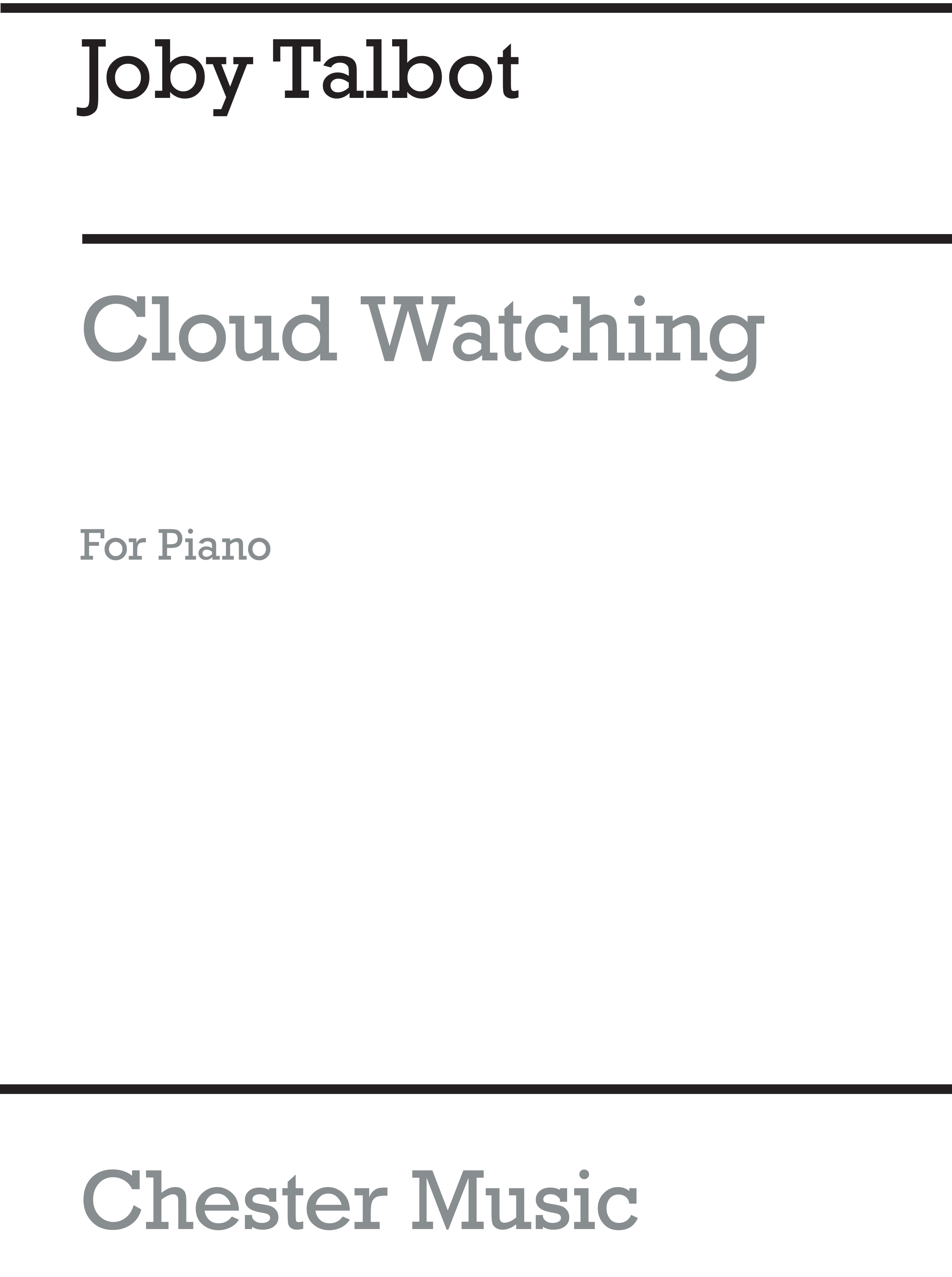 Talbot, Joby Cloud Watching For Piano