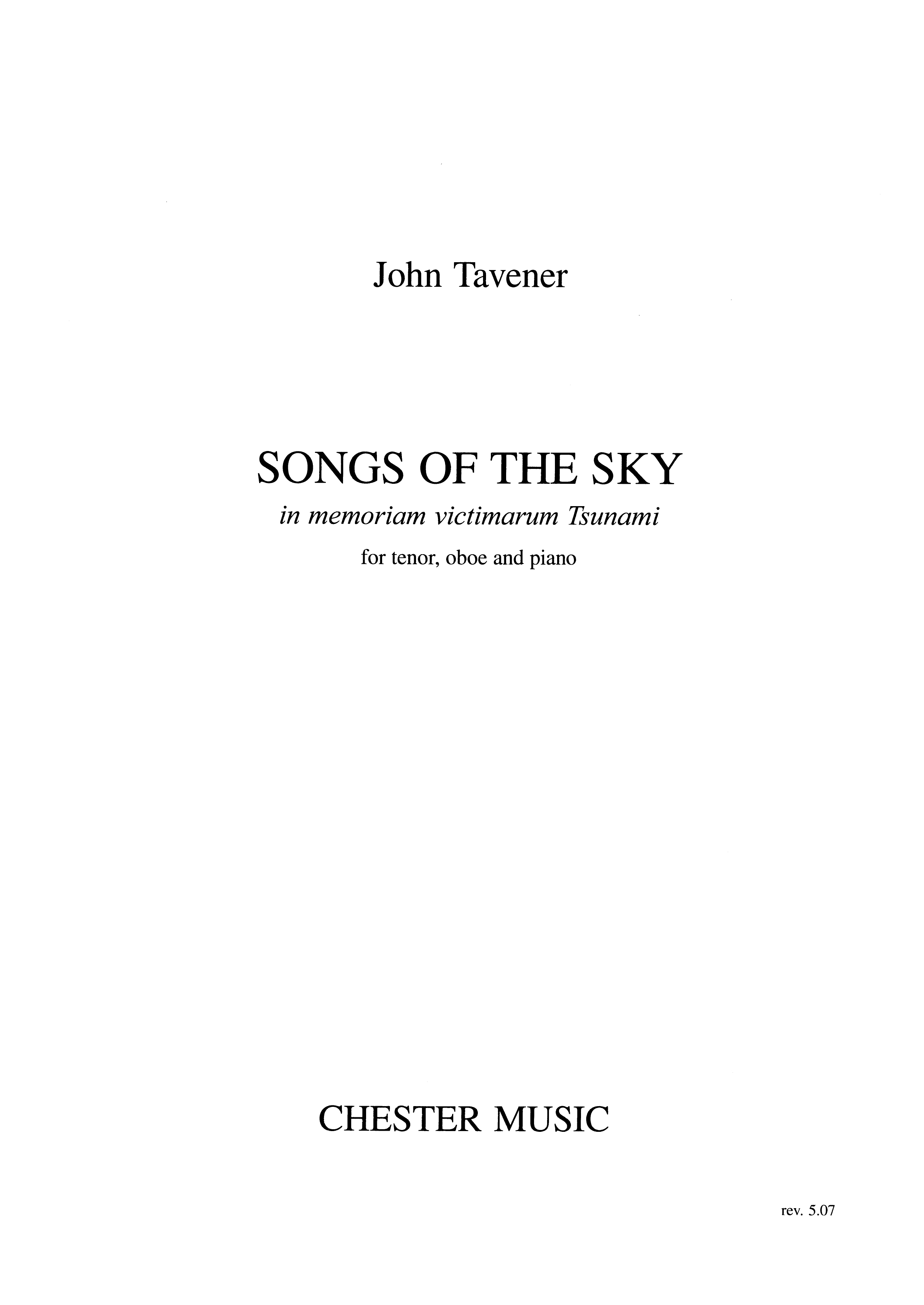 John Tavener: Songs Of The Sky