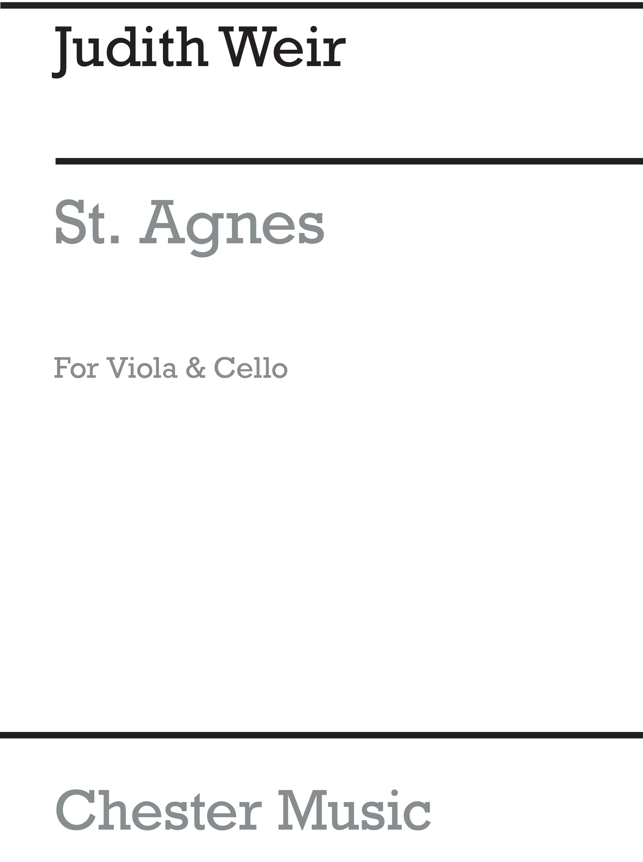 Judith Weir: St. Agnes