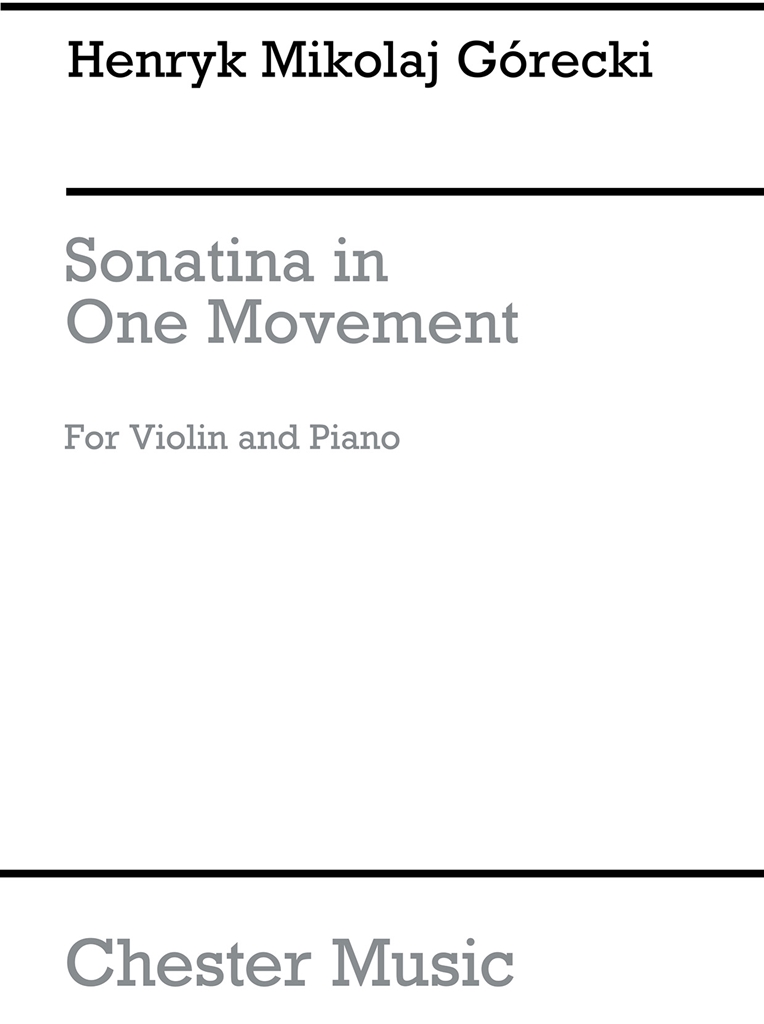 Henryk Mikolaj Grecki: Sonatina In One Movement Op.8
