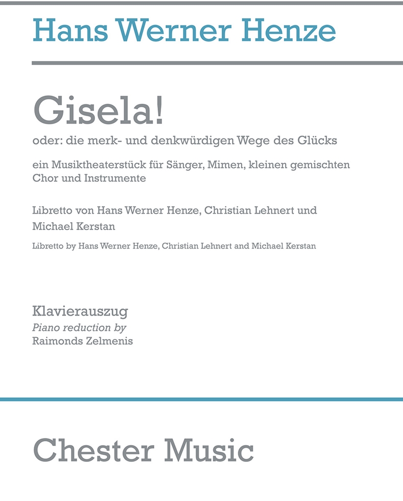 Hans Werner Henze: Gisela! (Vocal Score)