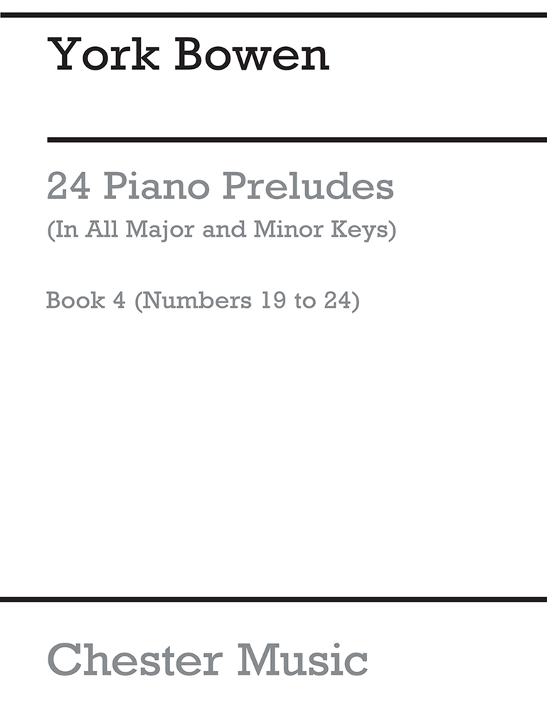 Bowen 24 Preludes Pf Bk 4