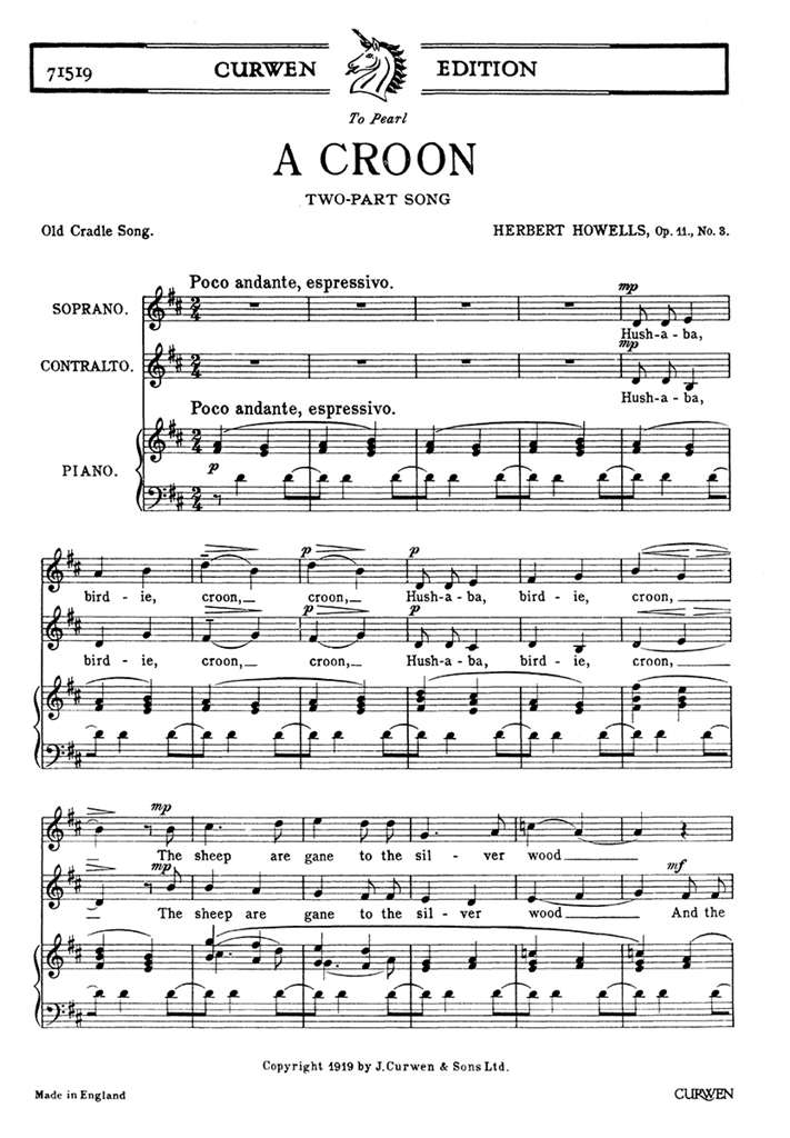 Herbert Howells: A Croon