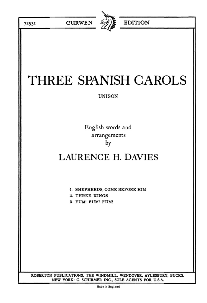 Laurence H. Davies: Three Spanish Carols