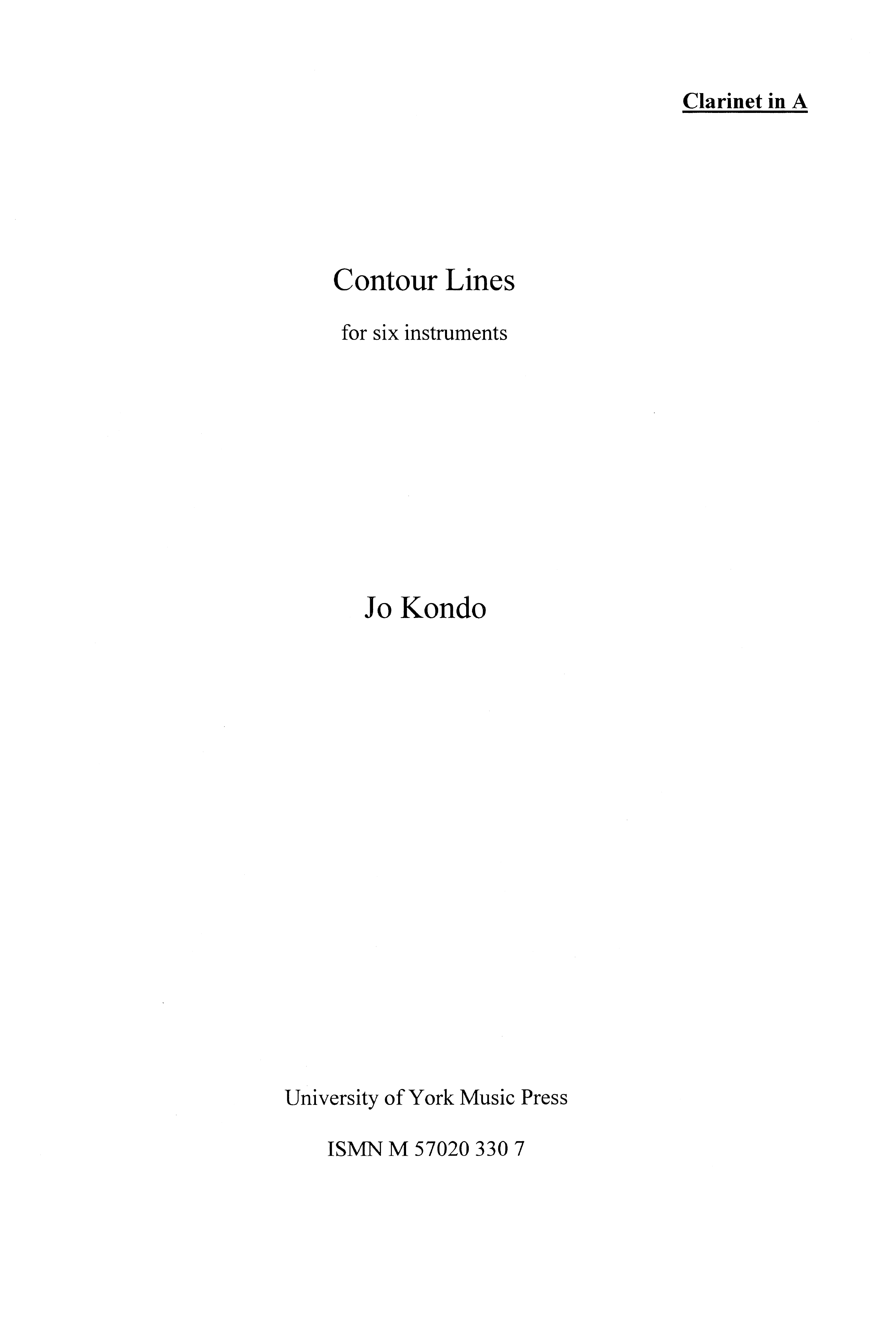 Jo Kondo: Contour Lines (Parts)