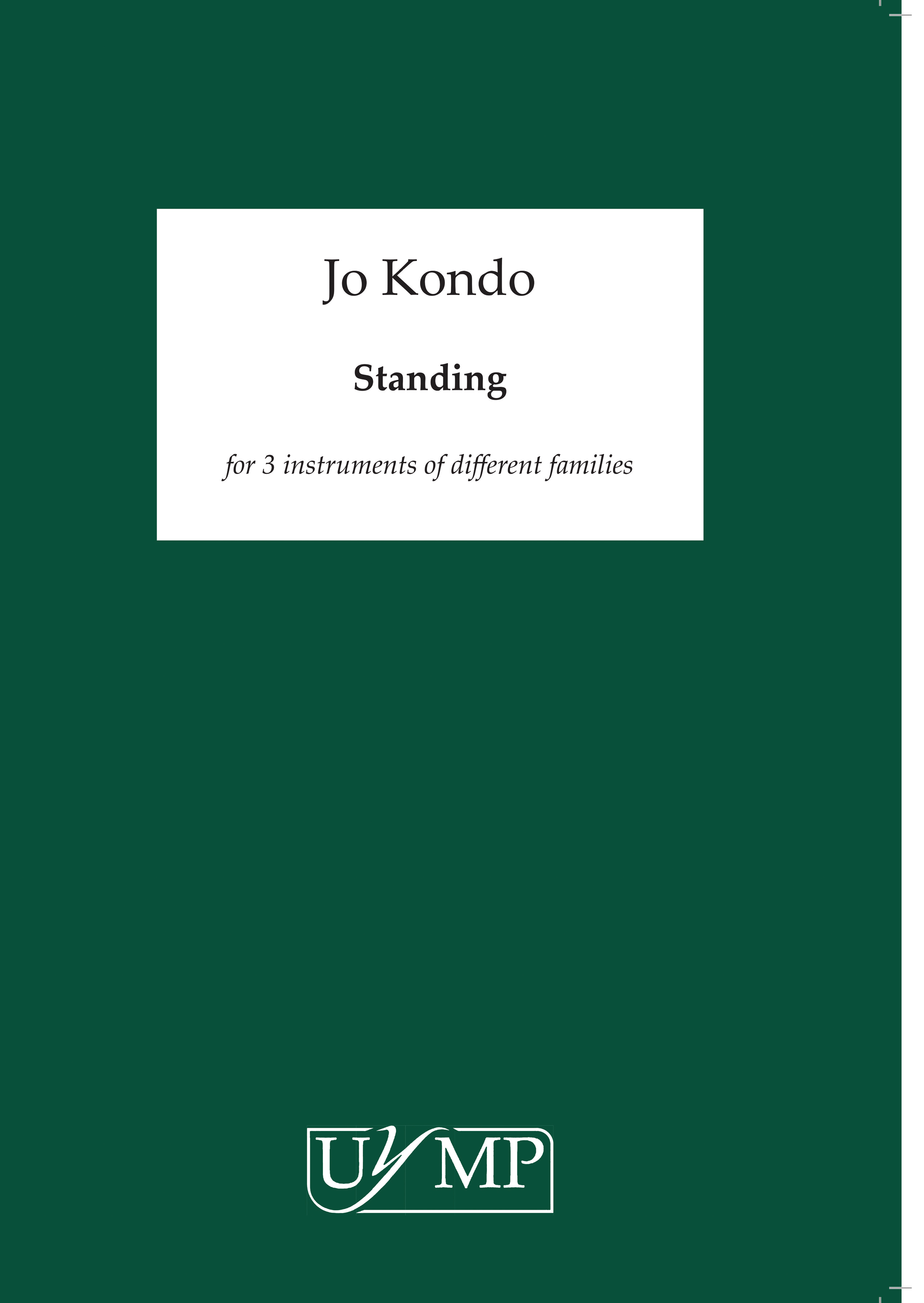 Jo Kondo: Standing (Score)