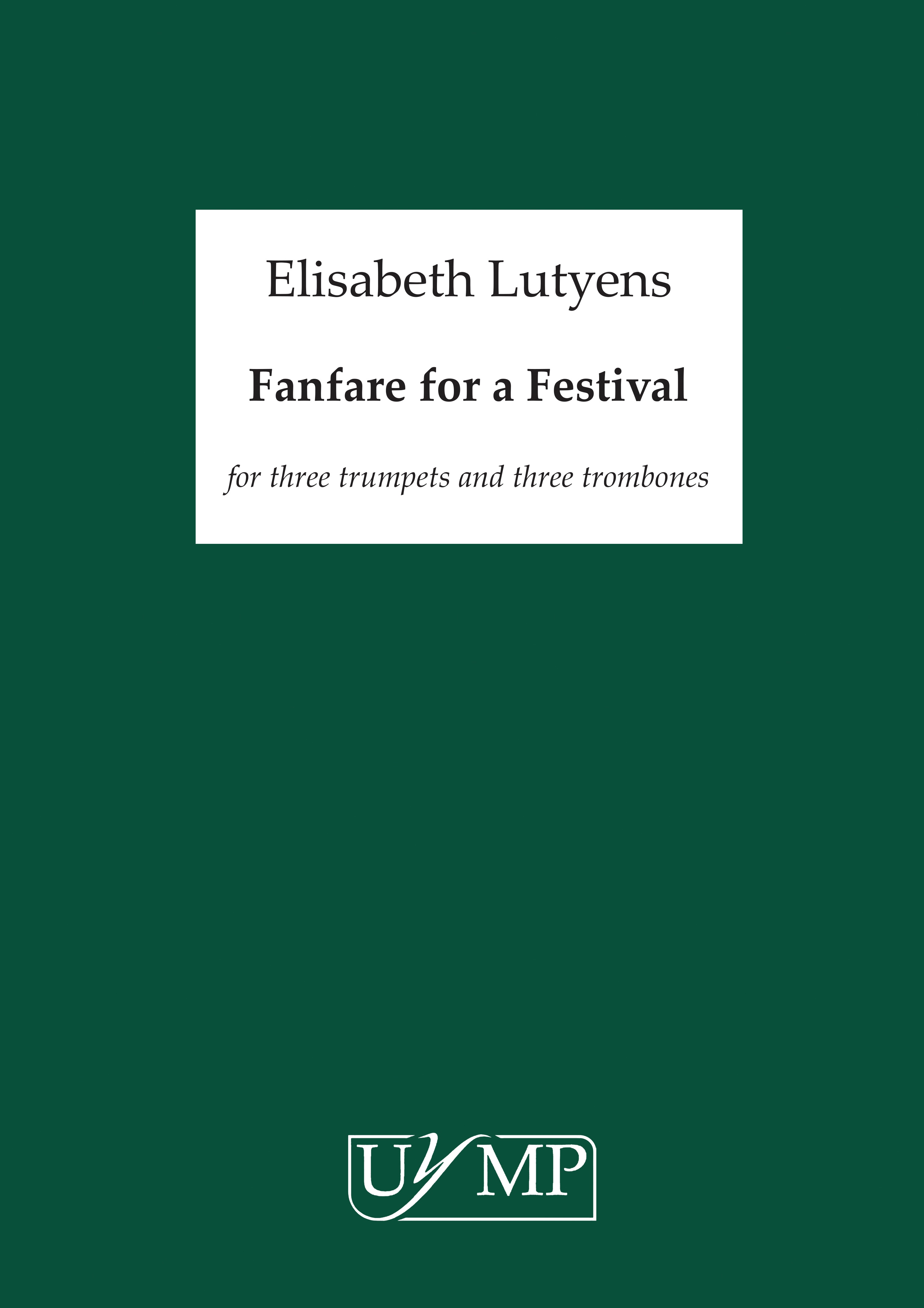 Elisabeth Lutyens: Fanfare For A Festival (Score)