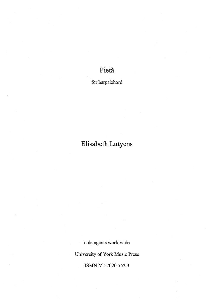 Elisabeth Lutyens: Piet Op.104