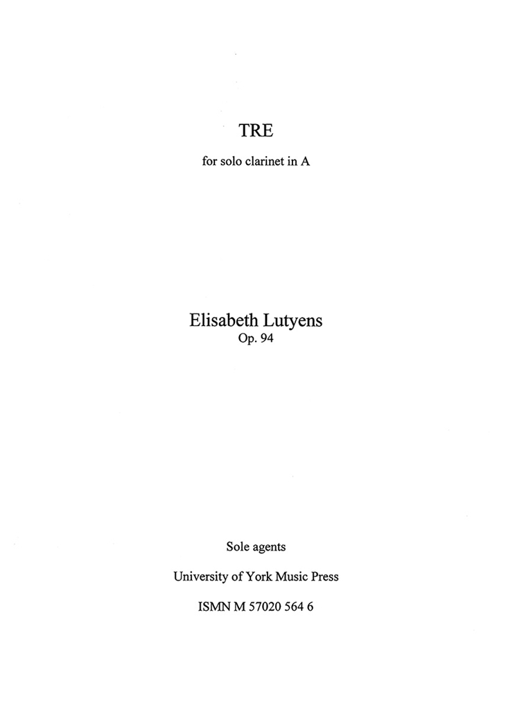 Elisabeth Lutyens: Tre Op.94