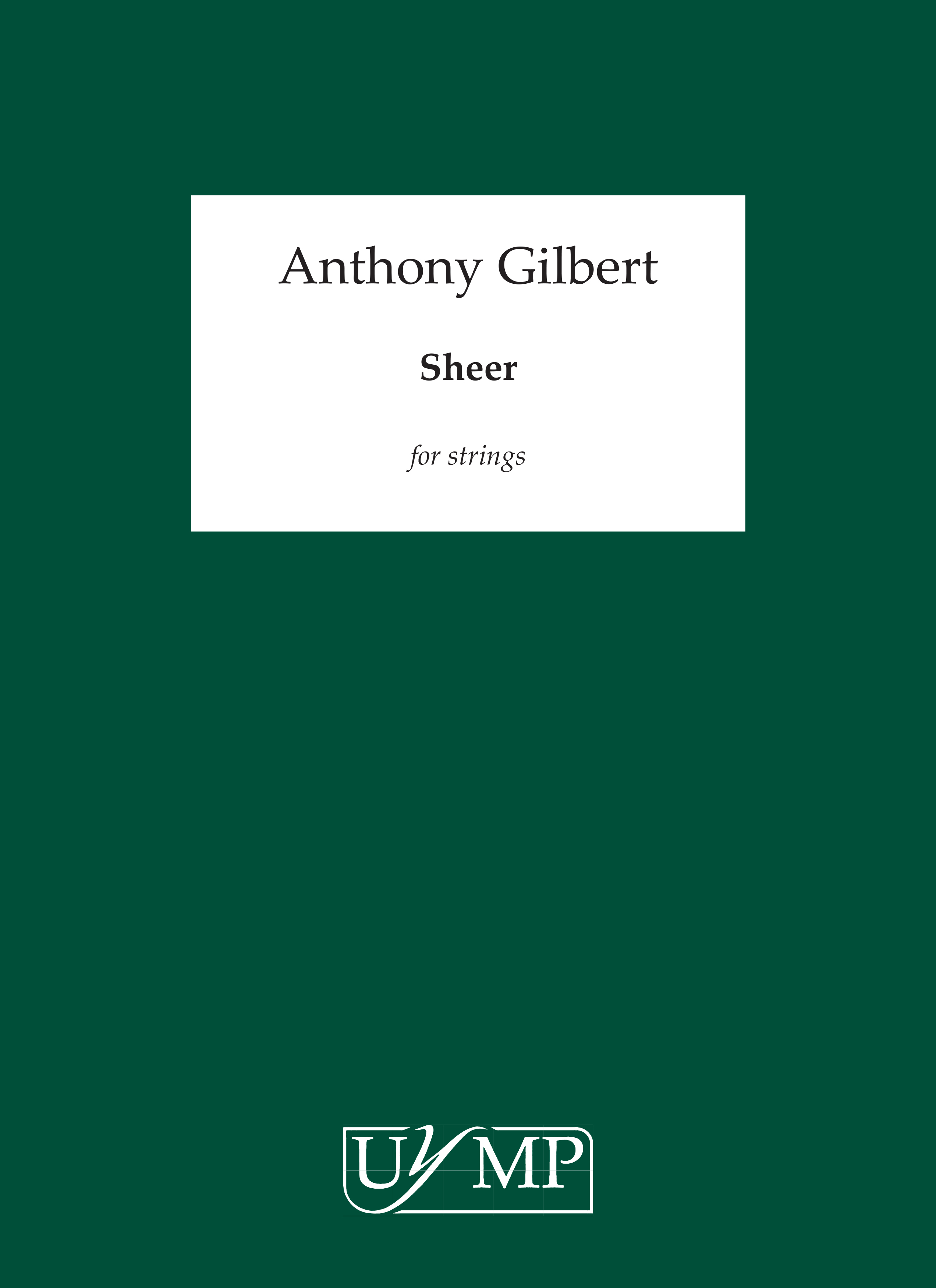 Anthony Gilbert: Sheer
