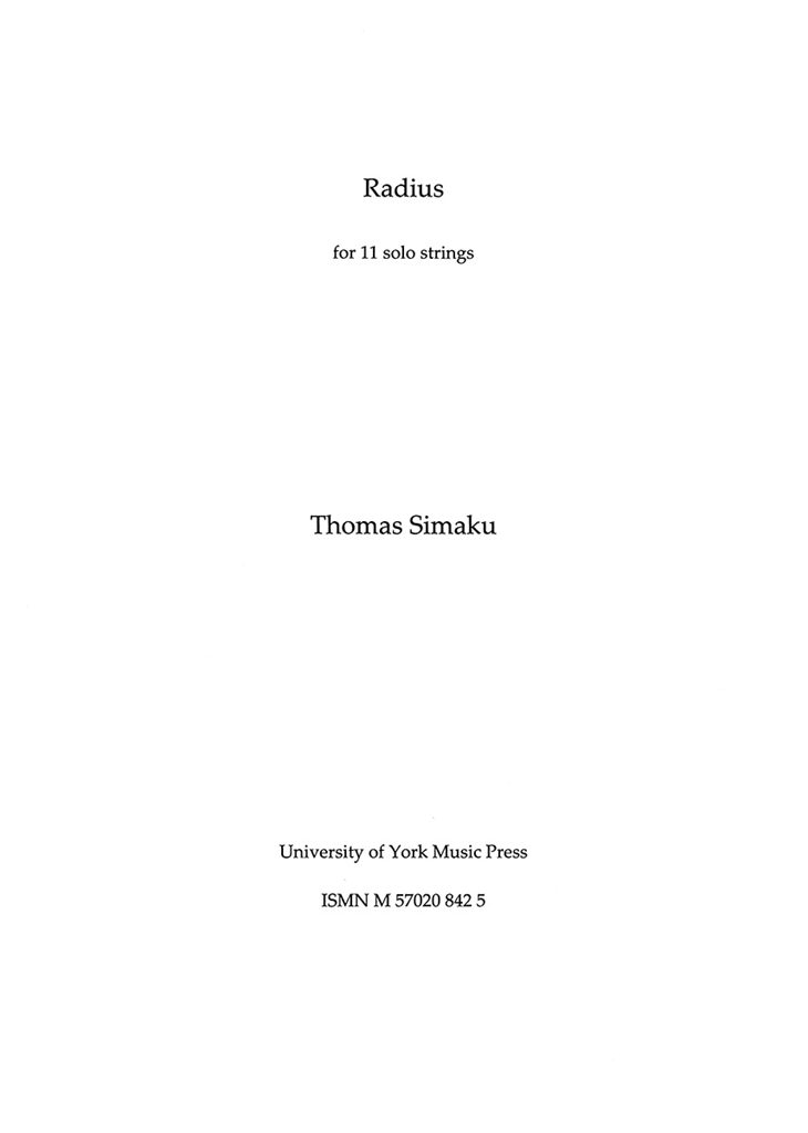 Thomas Simaku: Radius