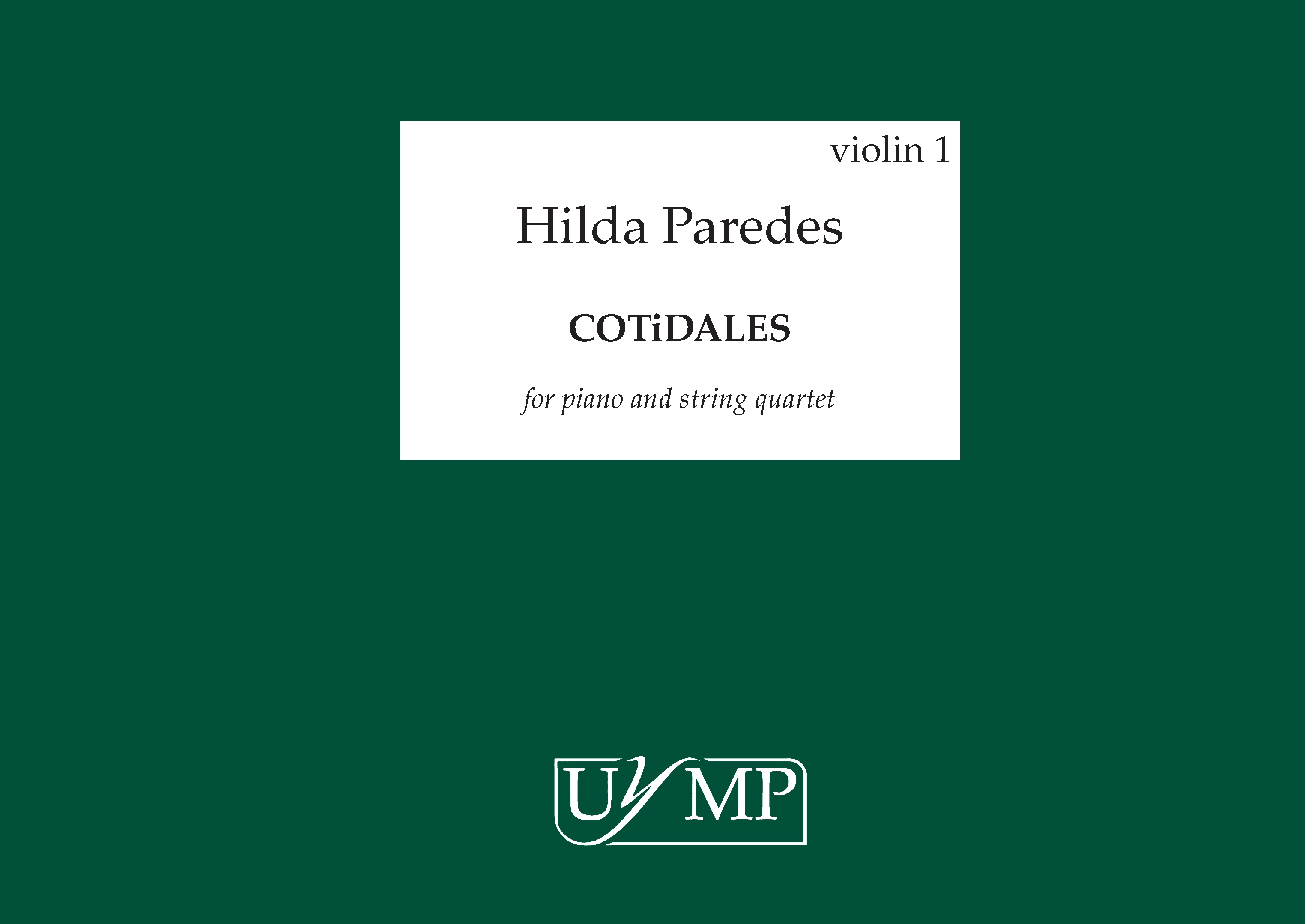 Hilda Paredes: Cotidales (Parts)