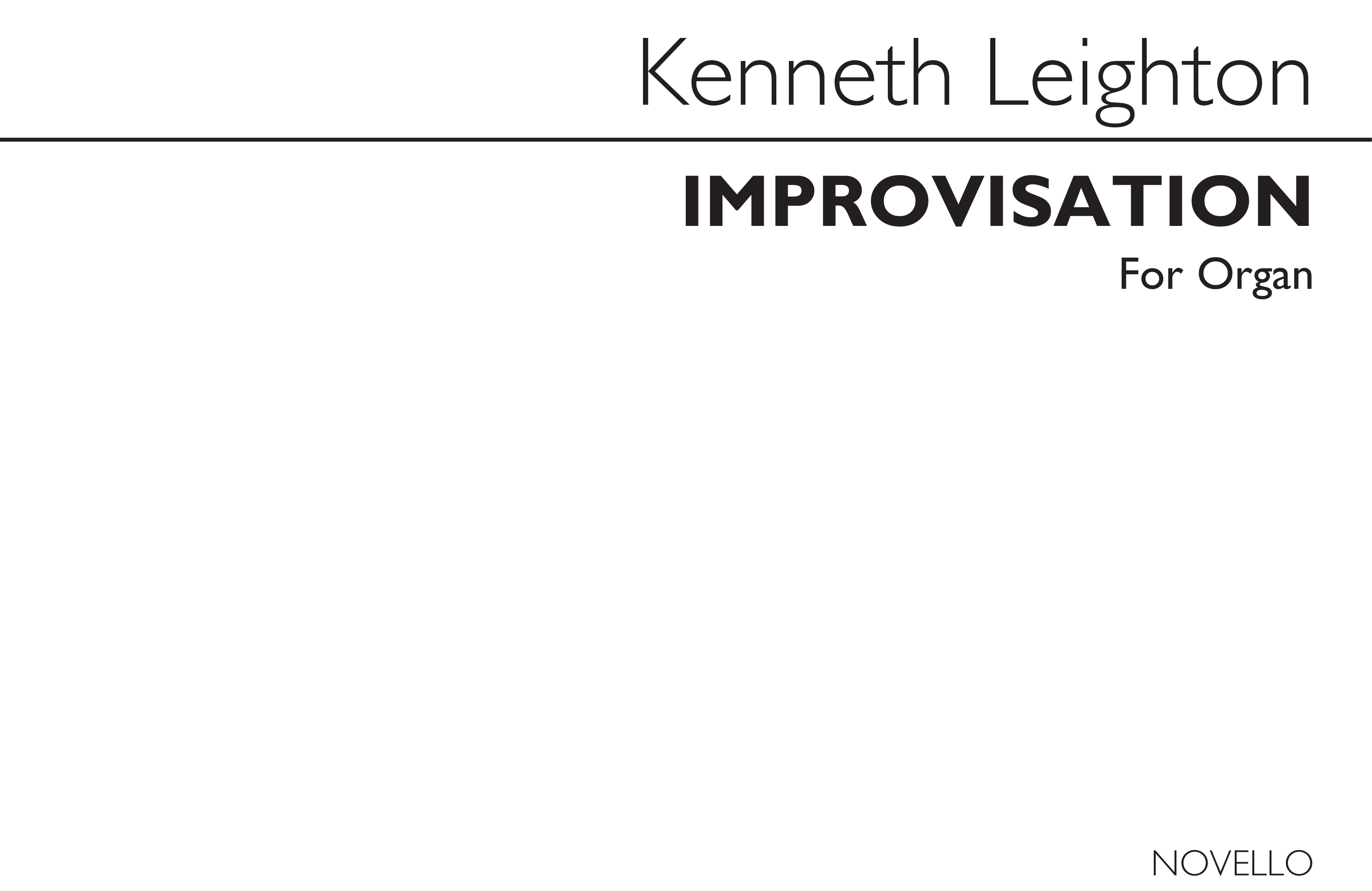 Kenneth Leighton: Improvisation (In Memoriam Maurice De Sausmarez)