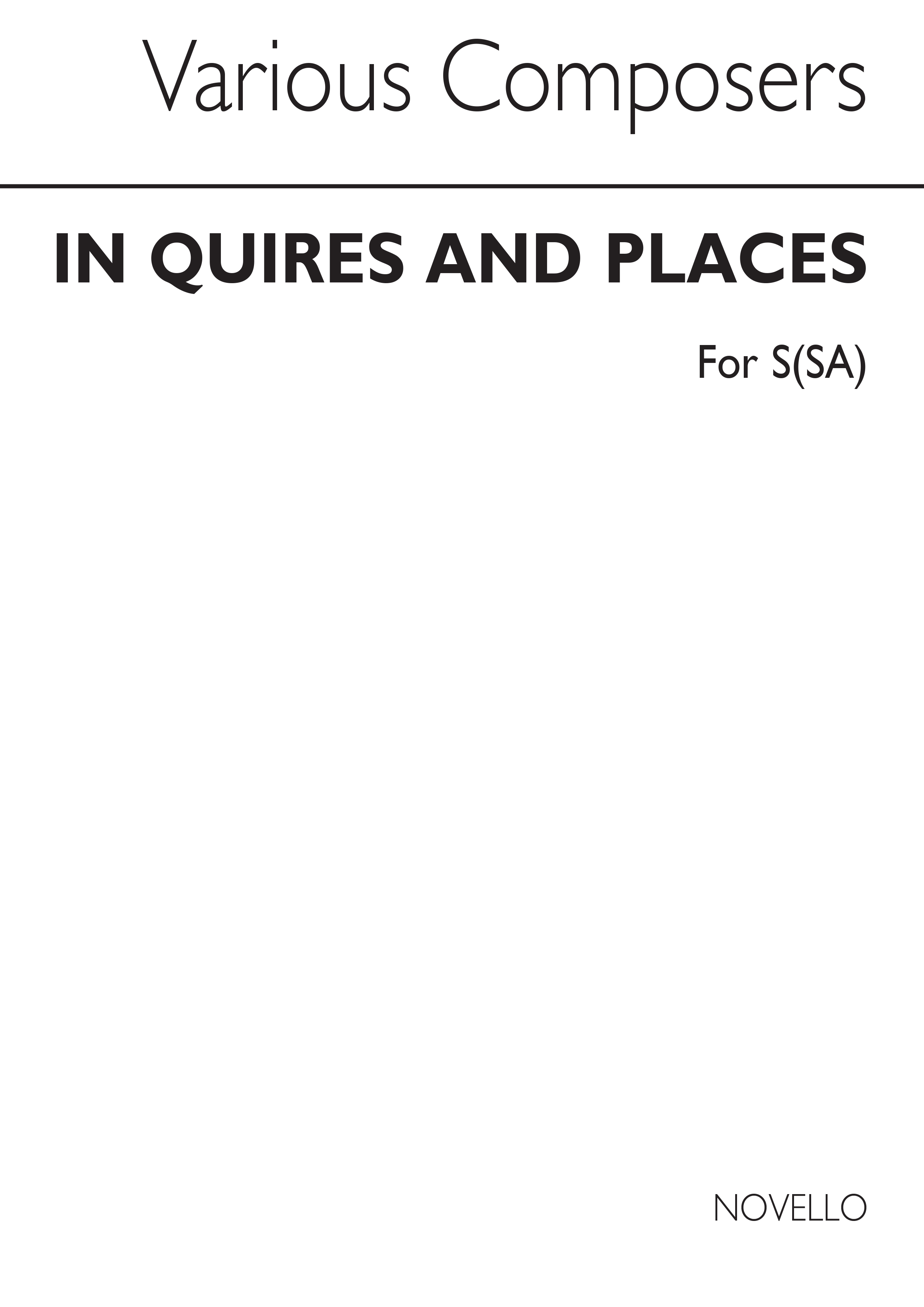 In Quires & Places: A Collection of Anthems