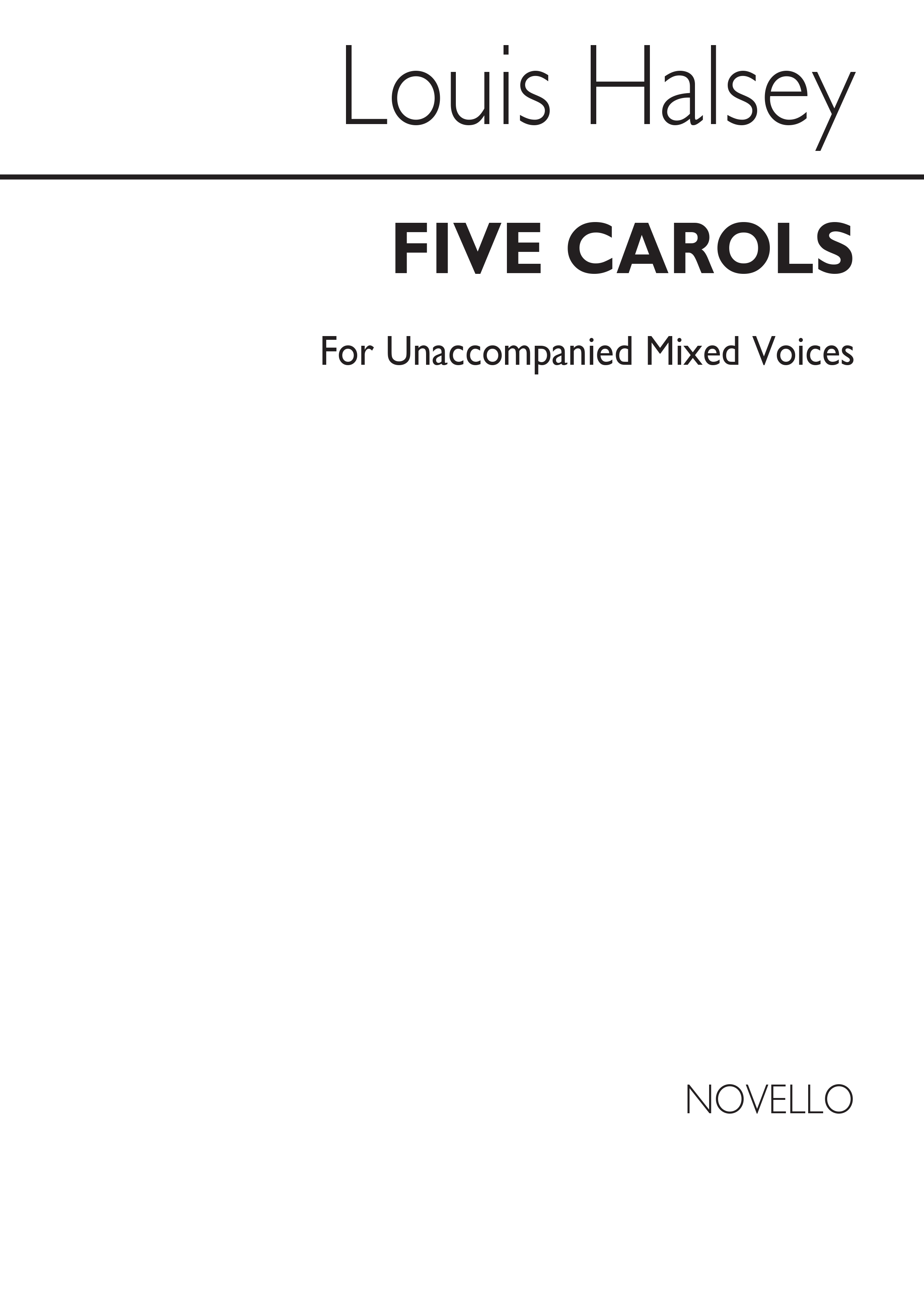 Halsey: Five Carols for SATB Chorus
