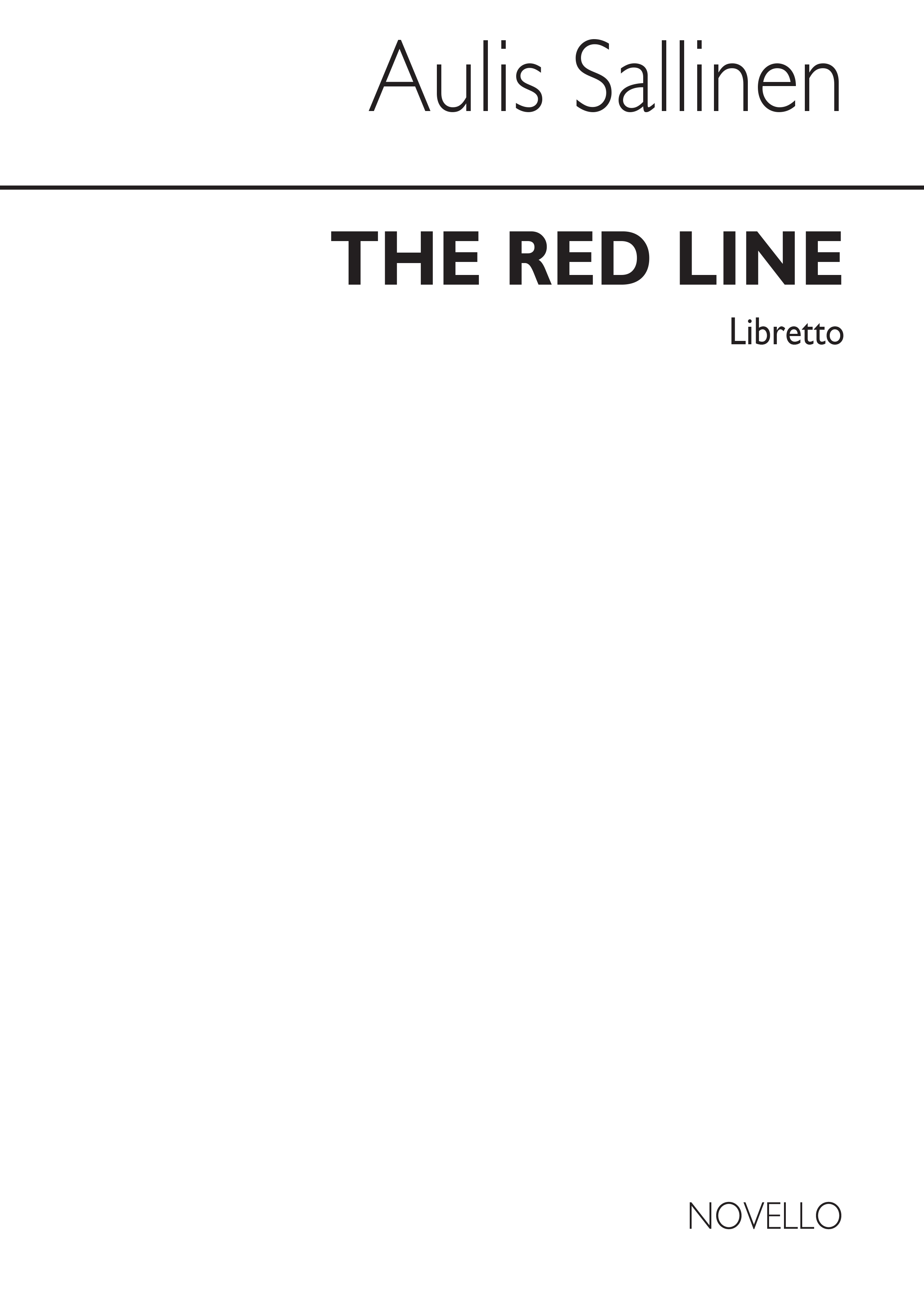 Sallinen: Red Line (Libretto)