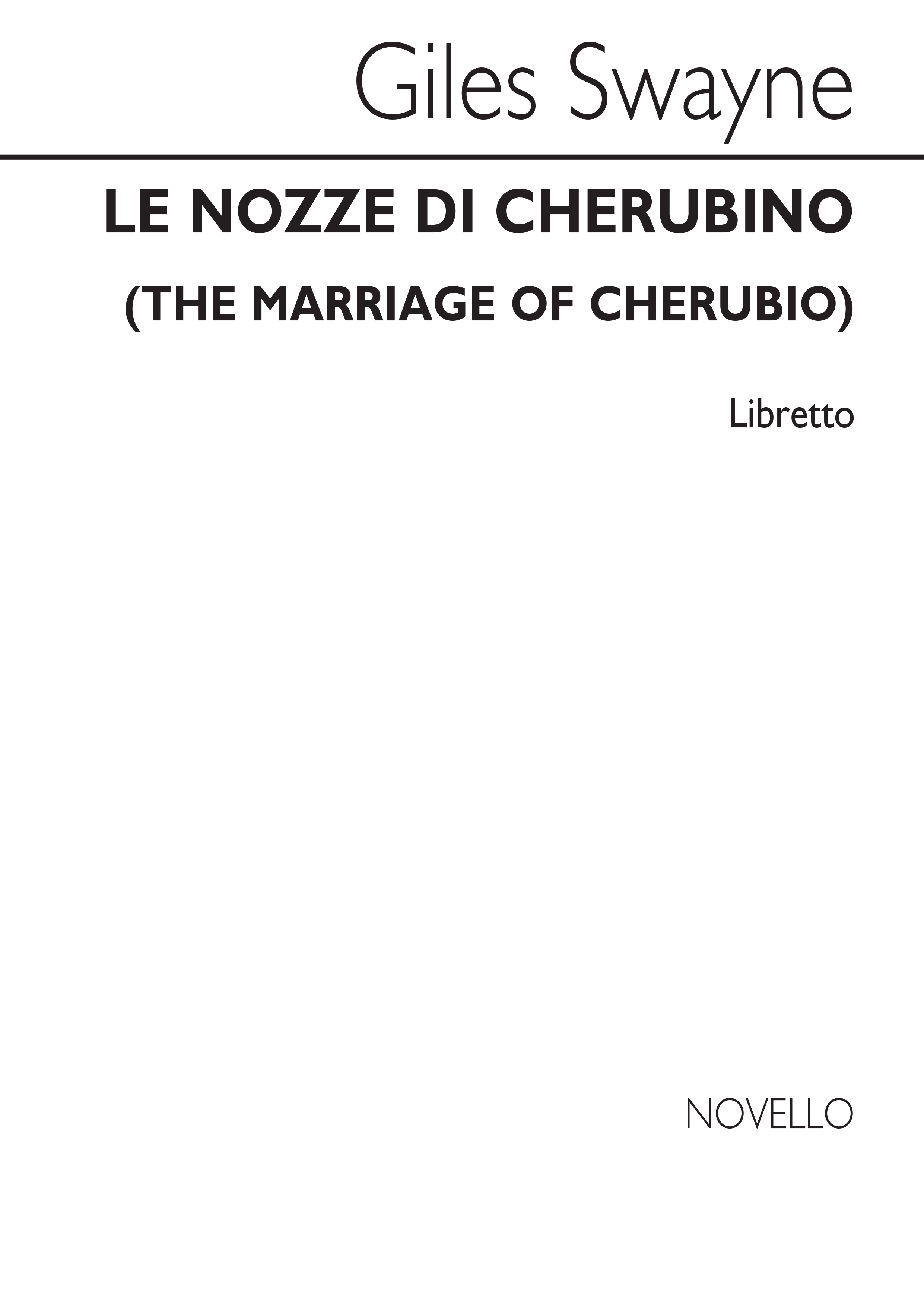 Swayne: Le Nozze Di Cherubino (Libretto)