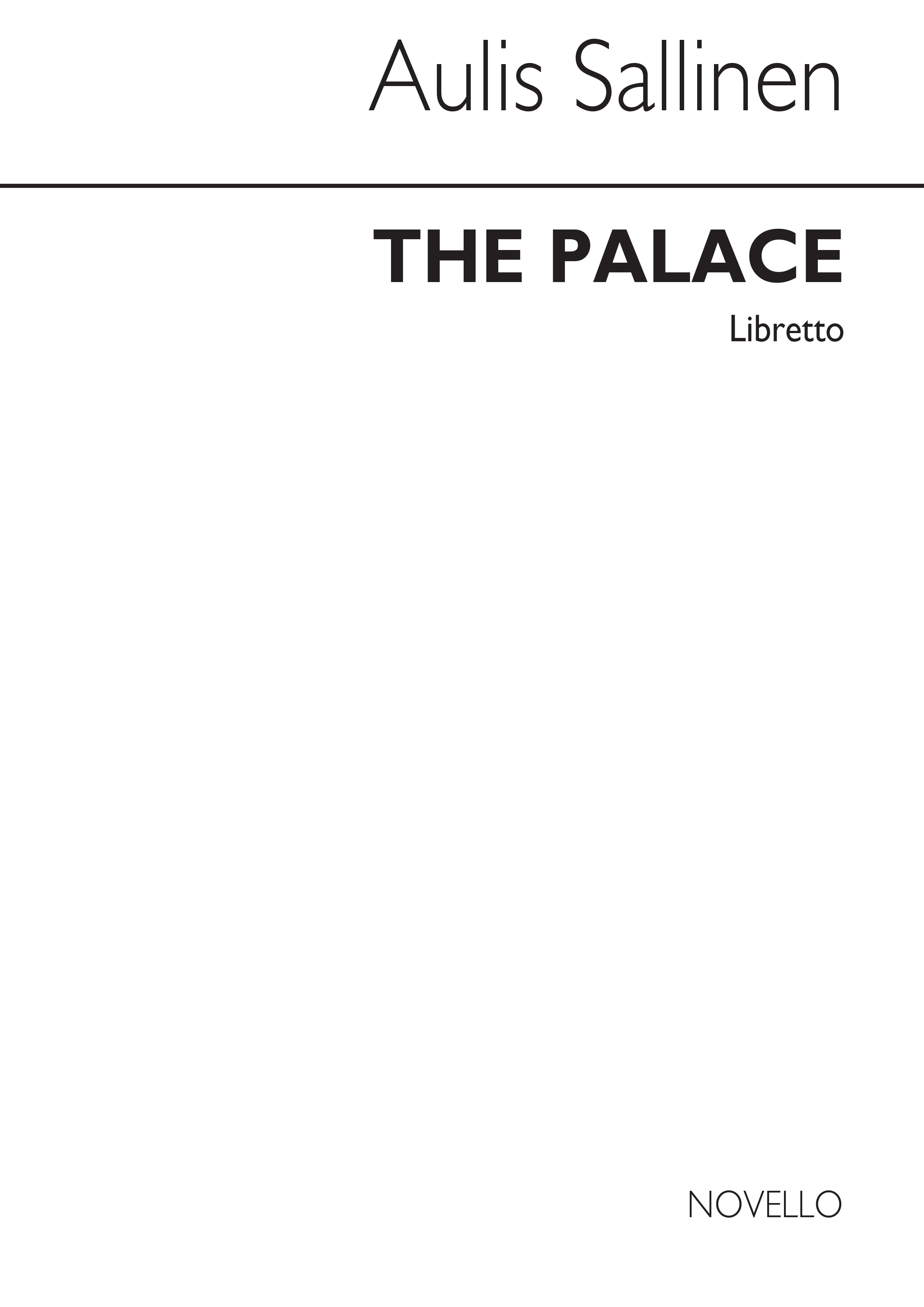 Sallinen: The Palace Opera (Libretto)